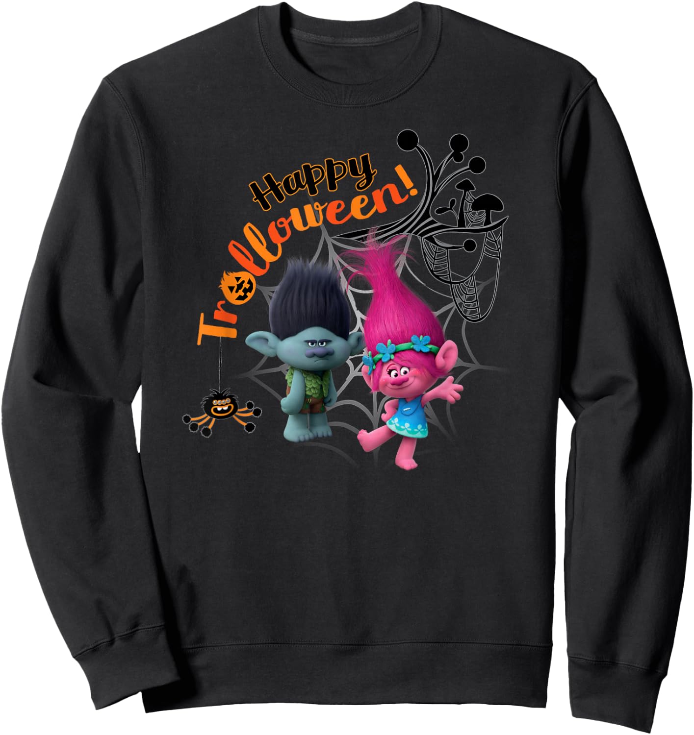 DreamWorks Trolls Happy Halloween Sweatshirt - Sweatshirt | Black