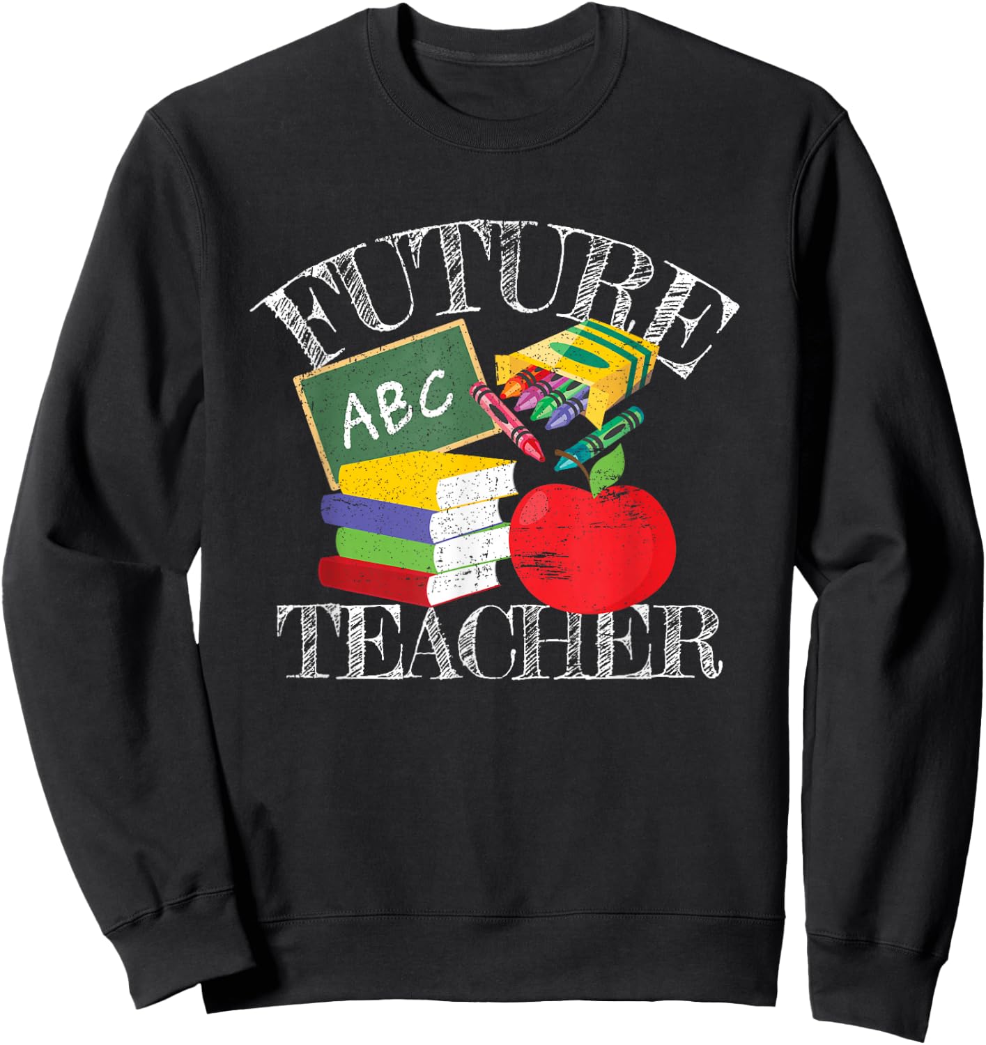 Future Teacher Costume Women Adults and Kids Small Sweatshirt - Sweatshirt | Black