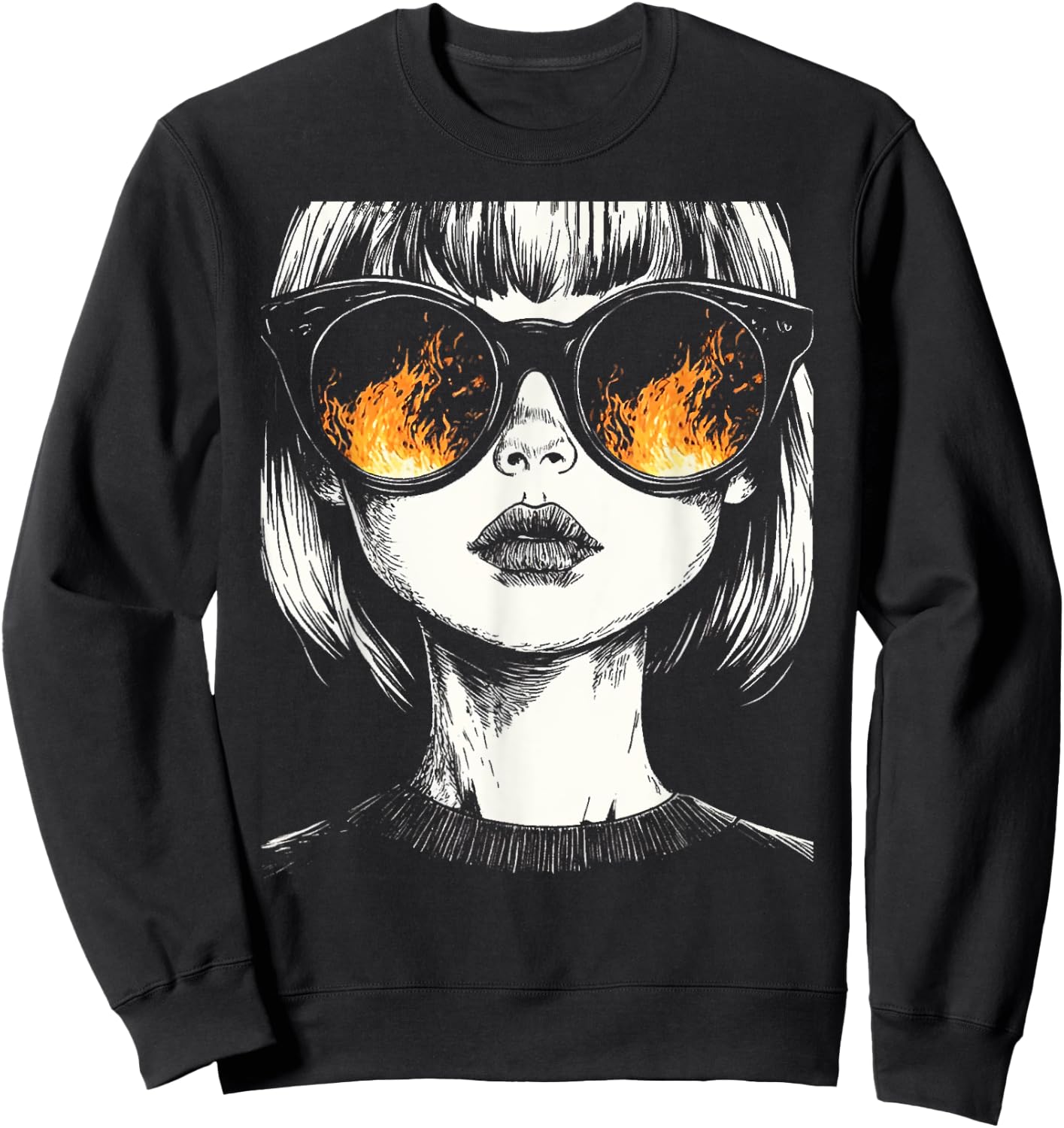 Last Gasp Graphics -Adults Gothic , Black, Small, Short Sleeve, , Dark Motifs Sweatshirt - Sweatshirt | Black