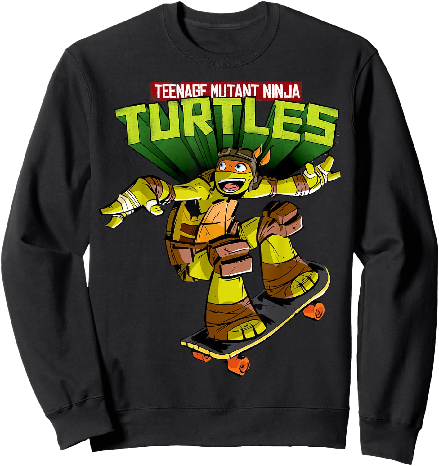 Teenage Mutant Ninja Turtles Michelangelo Skateboard Sweatshirt - Sweatshirt | Black