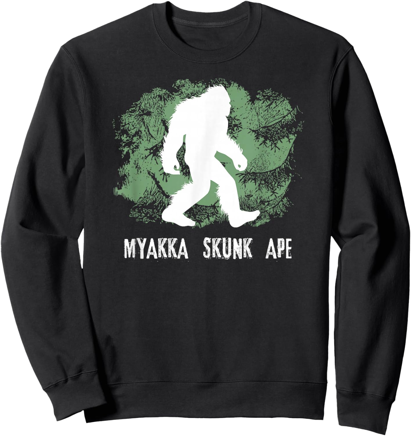 Myakka Skunk Ape Bigfoot Shirt, Swamp Sasquatch Gift Sweatshirt - Sweatshirt | Black