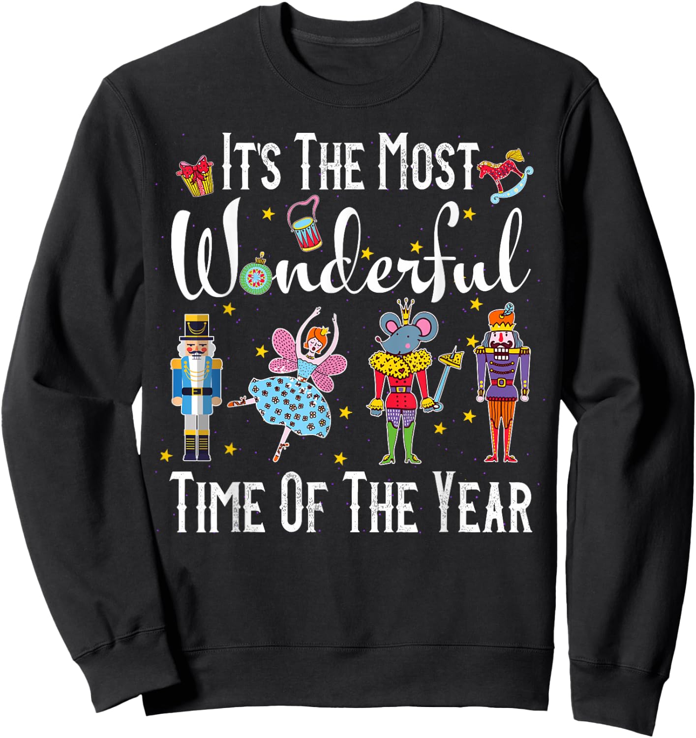 It's The Most Wonderful Time Of The Year Nutcracker Squad Sweatshirt - Sweatshirt | Black