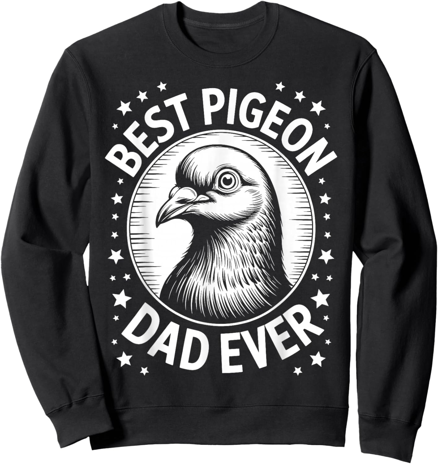 Pigeon Dad Funny Pigeon Sweatshirt - Sweatshirt | Black