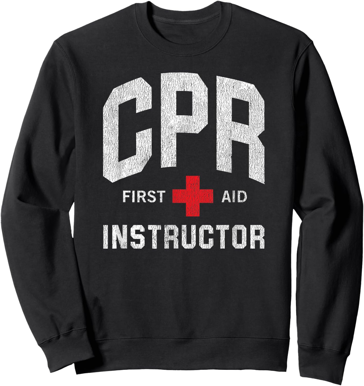 CPR First Aid AED Instructor Sweatshirt - Sweatshirt | Black