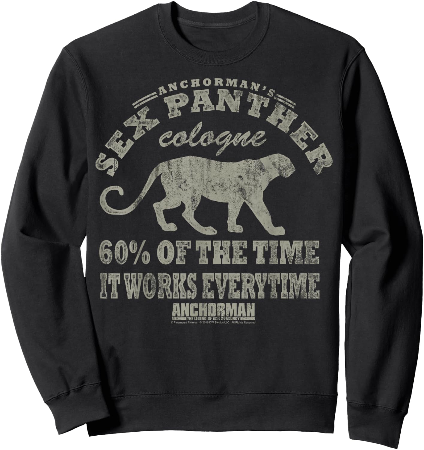 Anchorman Sex Panther Cologne Logo Sweatshirt - Sweatshirt | Black