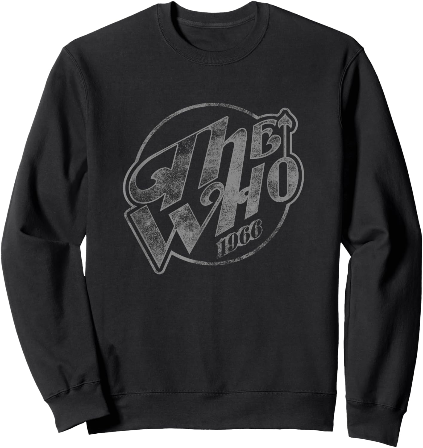 The Who Official Vintage Faded Logo 1966 Sweatshirt - Sweatshirt | Black