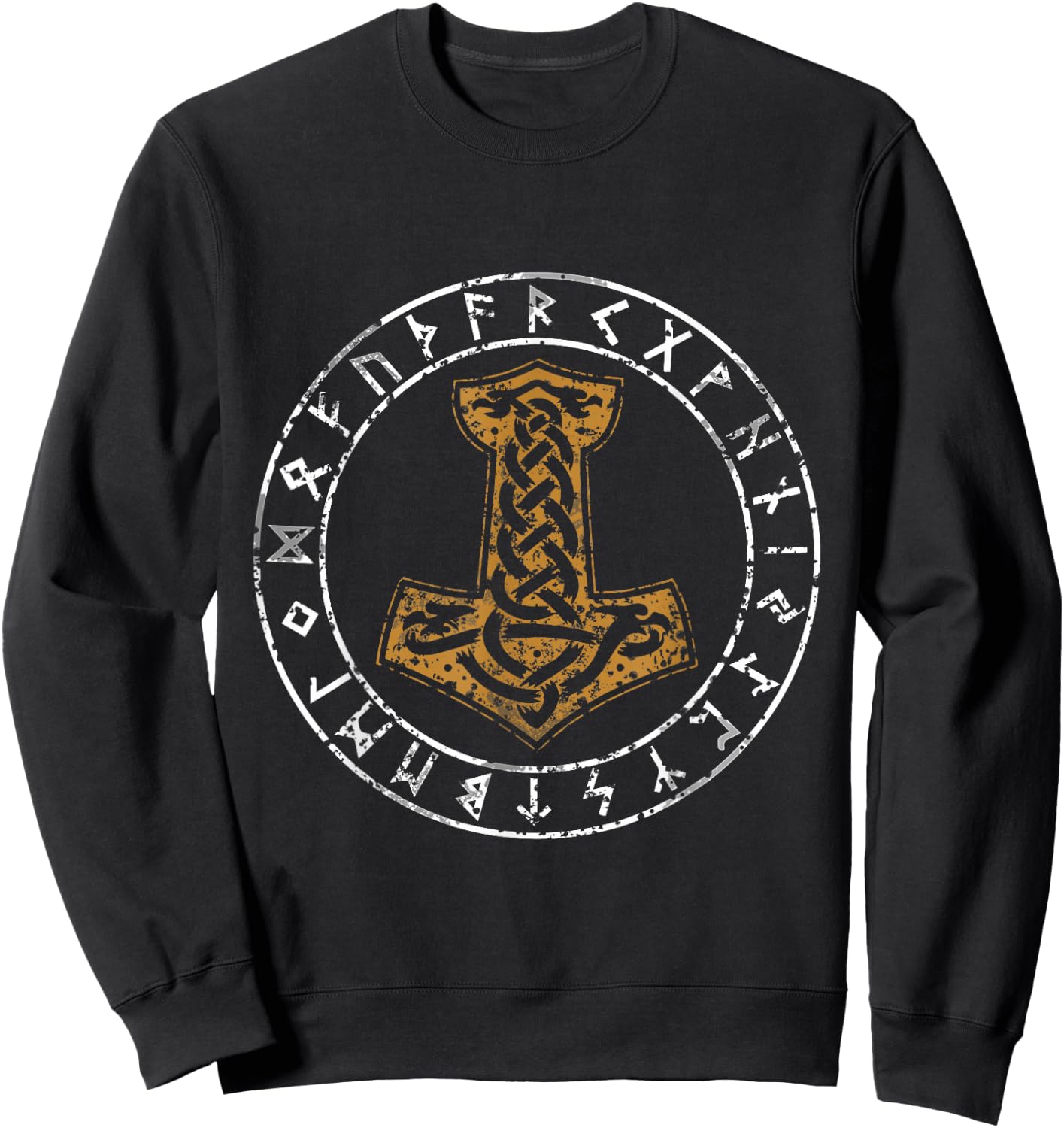 Mjolnir Shirt Hammer Of Thor T Shirt Sweatshirt - Sweatshirt | Black