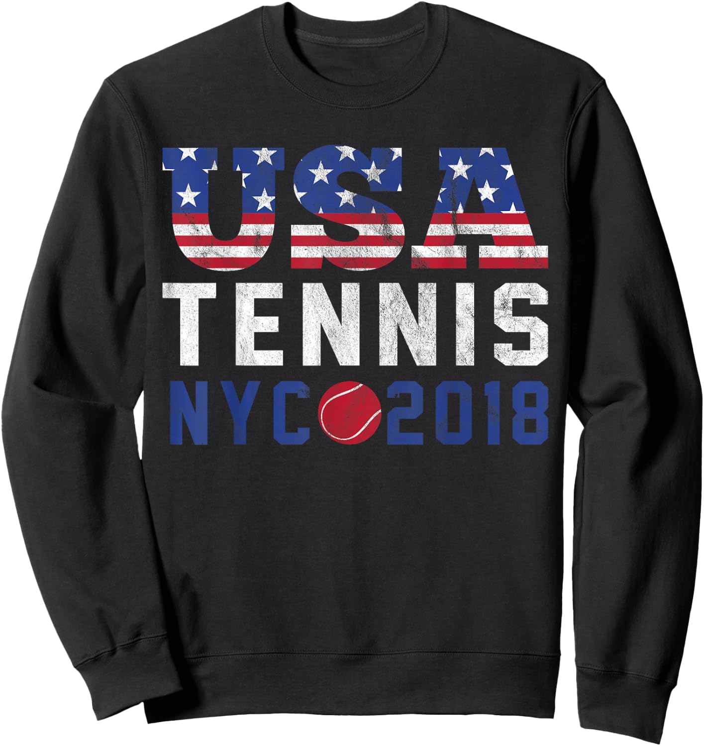 USA Tennis US New York 2018 Open Men Women Kids Sweatshirt - Sweatshirt | Black