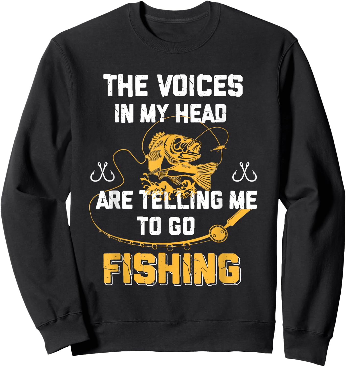 Fishing Gifts Funny Fisherman Sweatshirt - Sweatshirt | Black