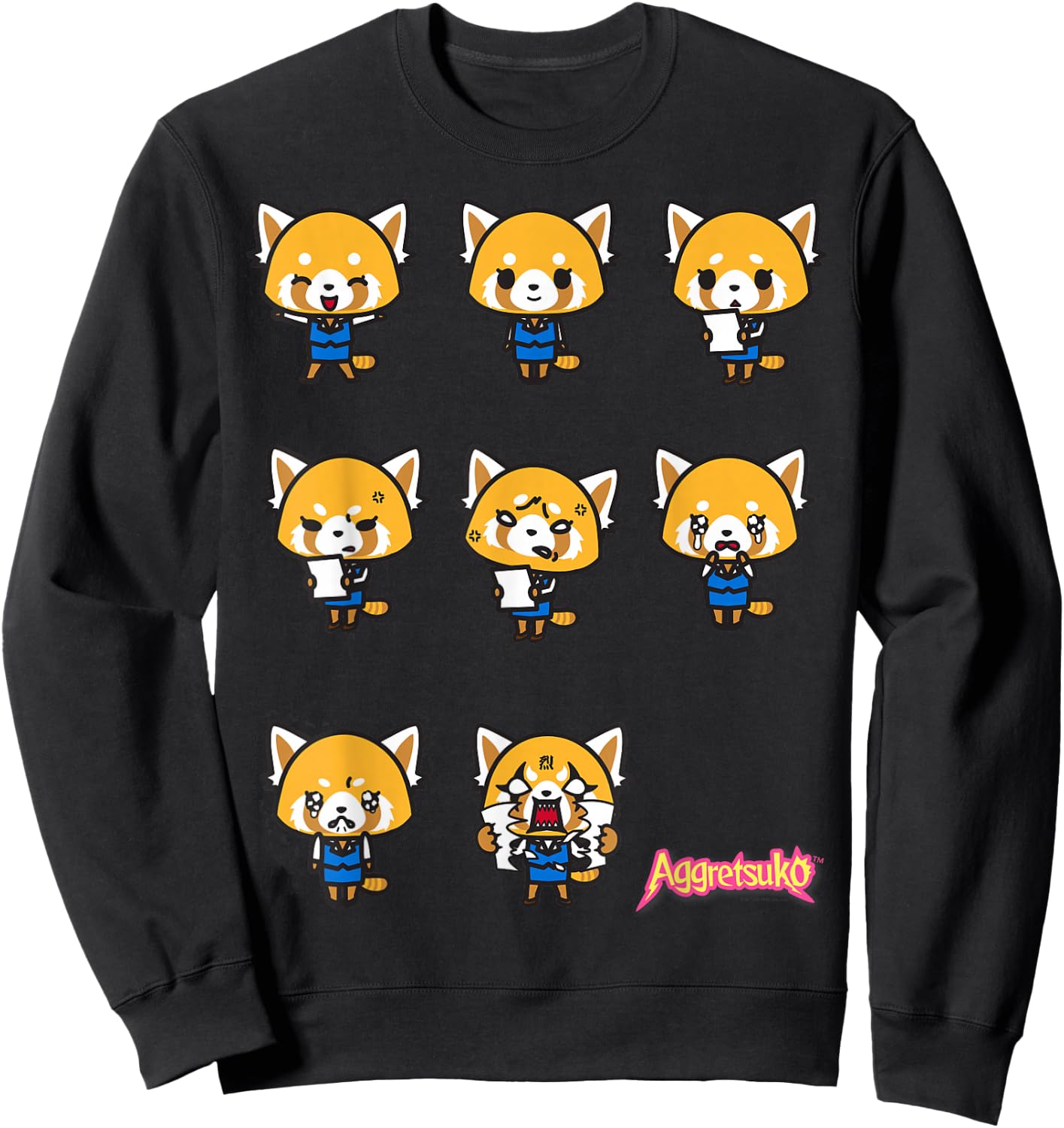 Aggretsuko Current Mood Shirt Sweatshirt - Sweatshirt | Black