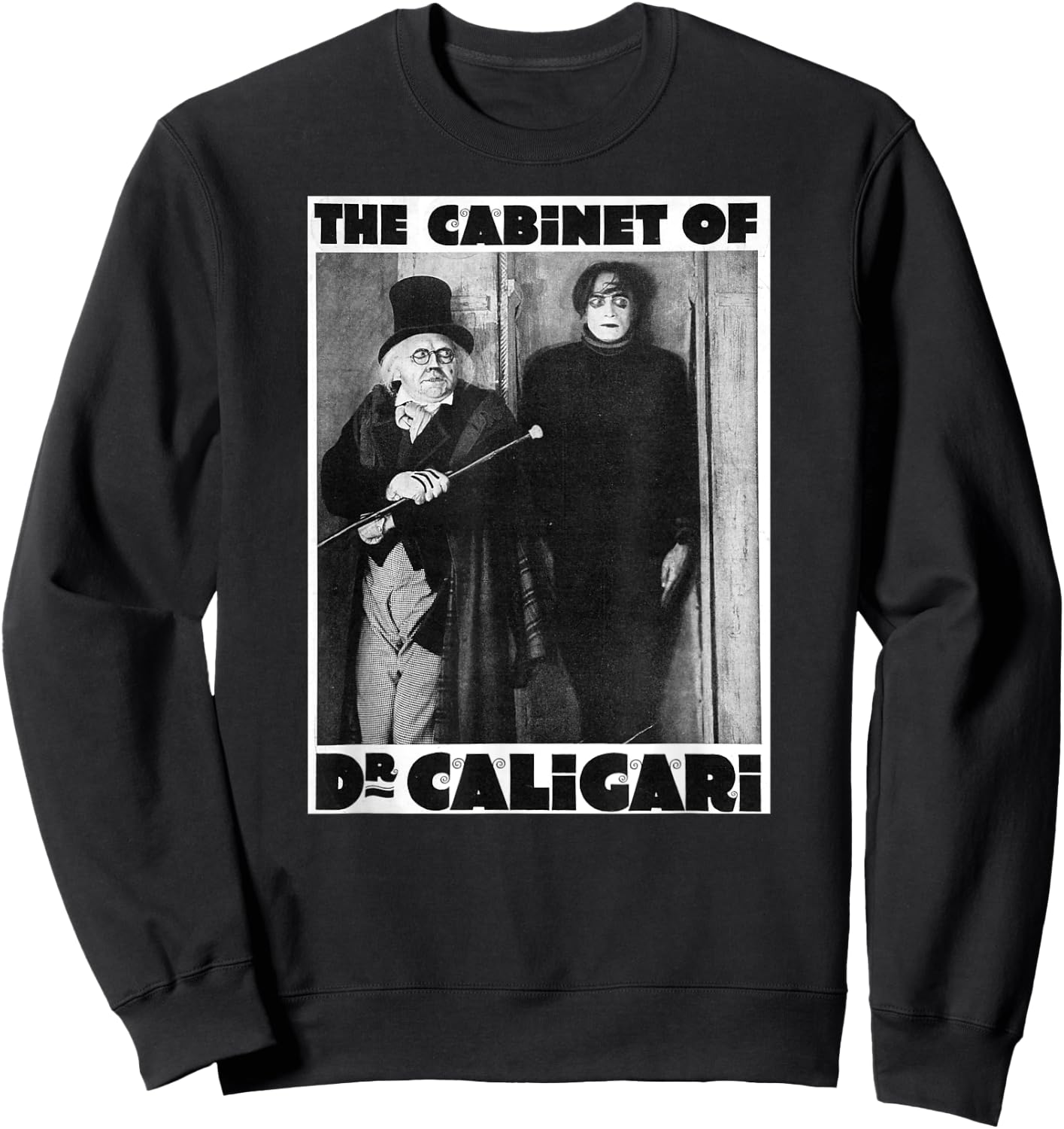 Dr Caligari Halloween Monster Poster Vintage Horror Movie Sweatshirt - Sweatshirt | Black