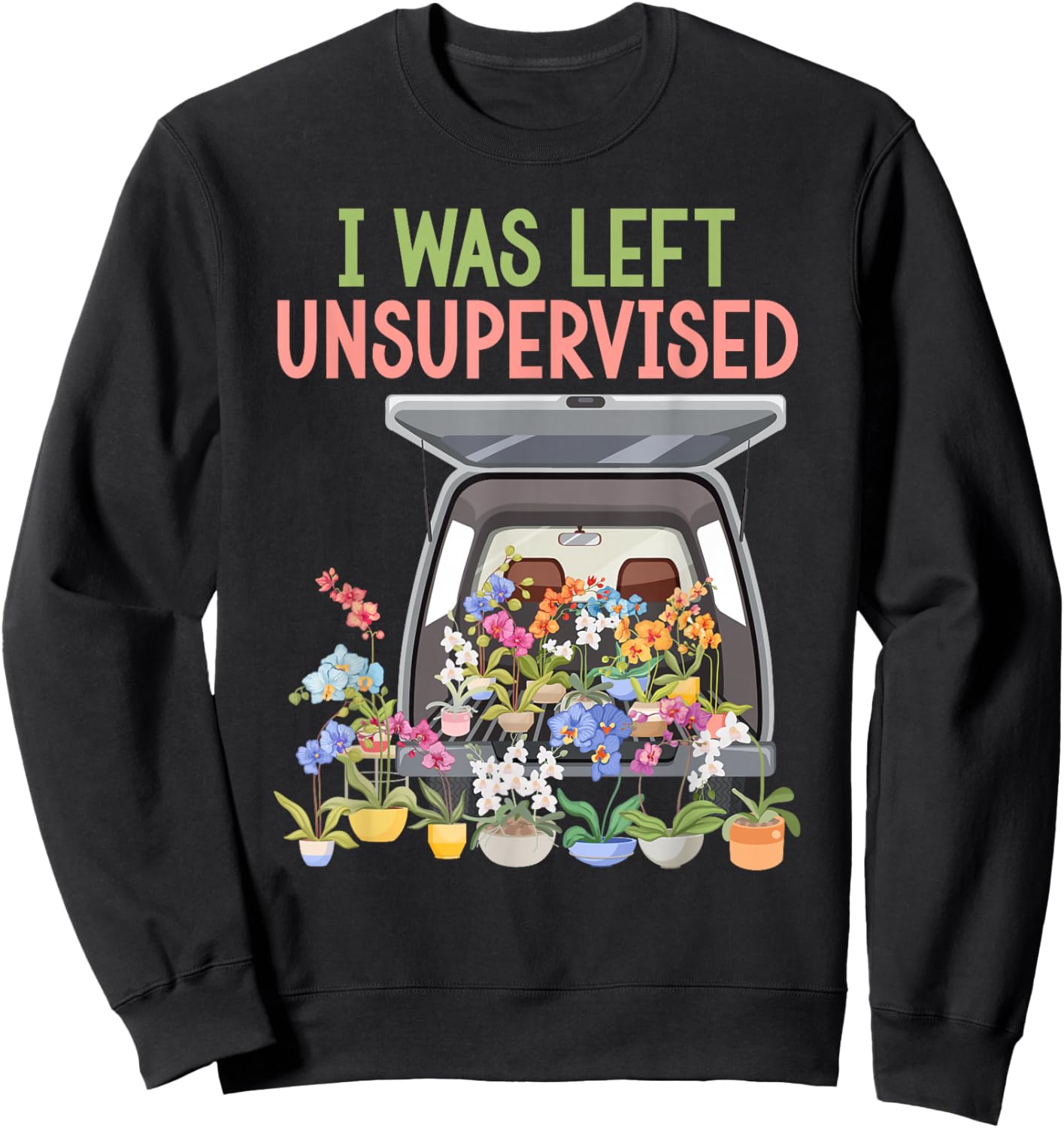Orchids Funny Orchid Whisperer Orchid Grower Orchid Flower Sweatshirt - Sweatshirt | Black