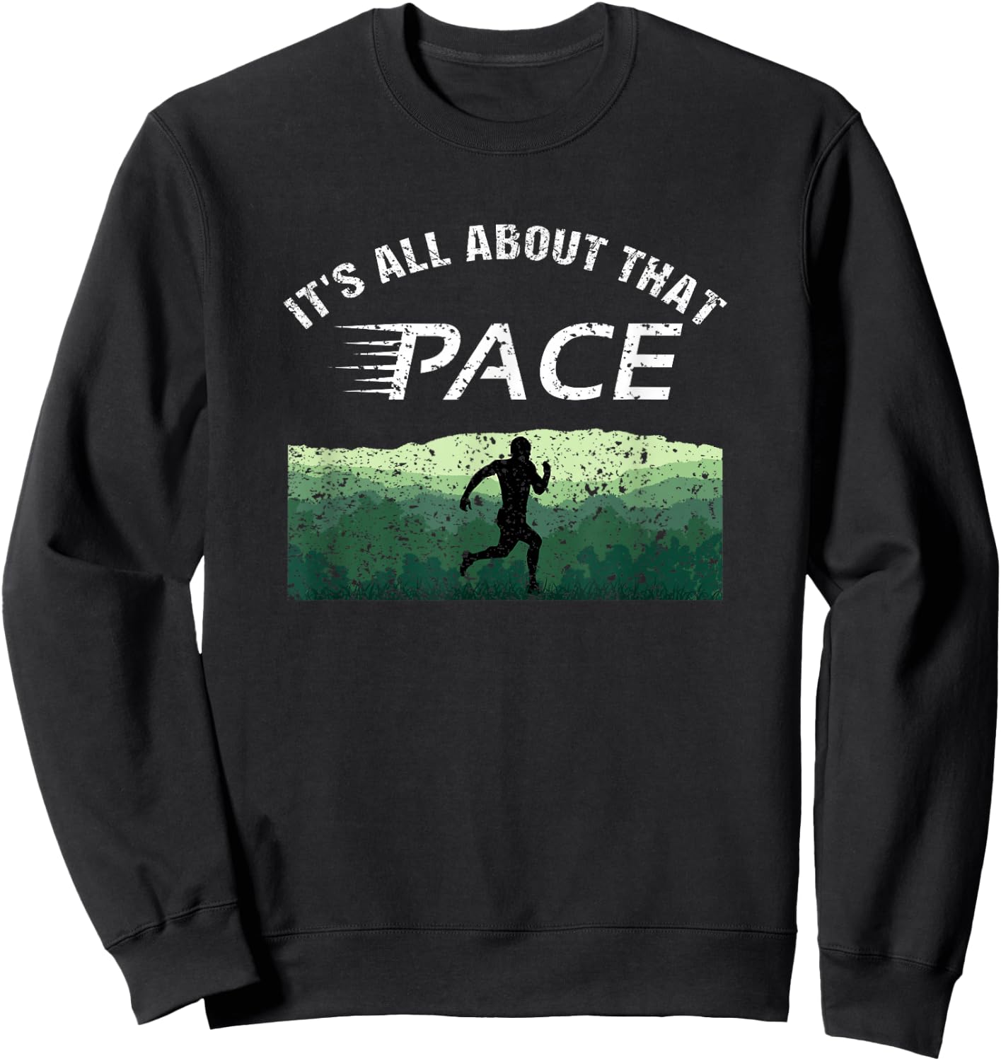 Cross Country Running for Boys, Men and Youth Sweatshirt - Sweatshirt | Black