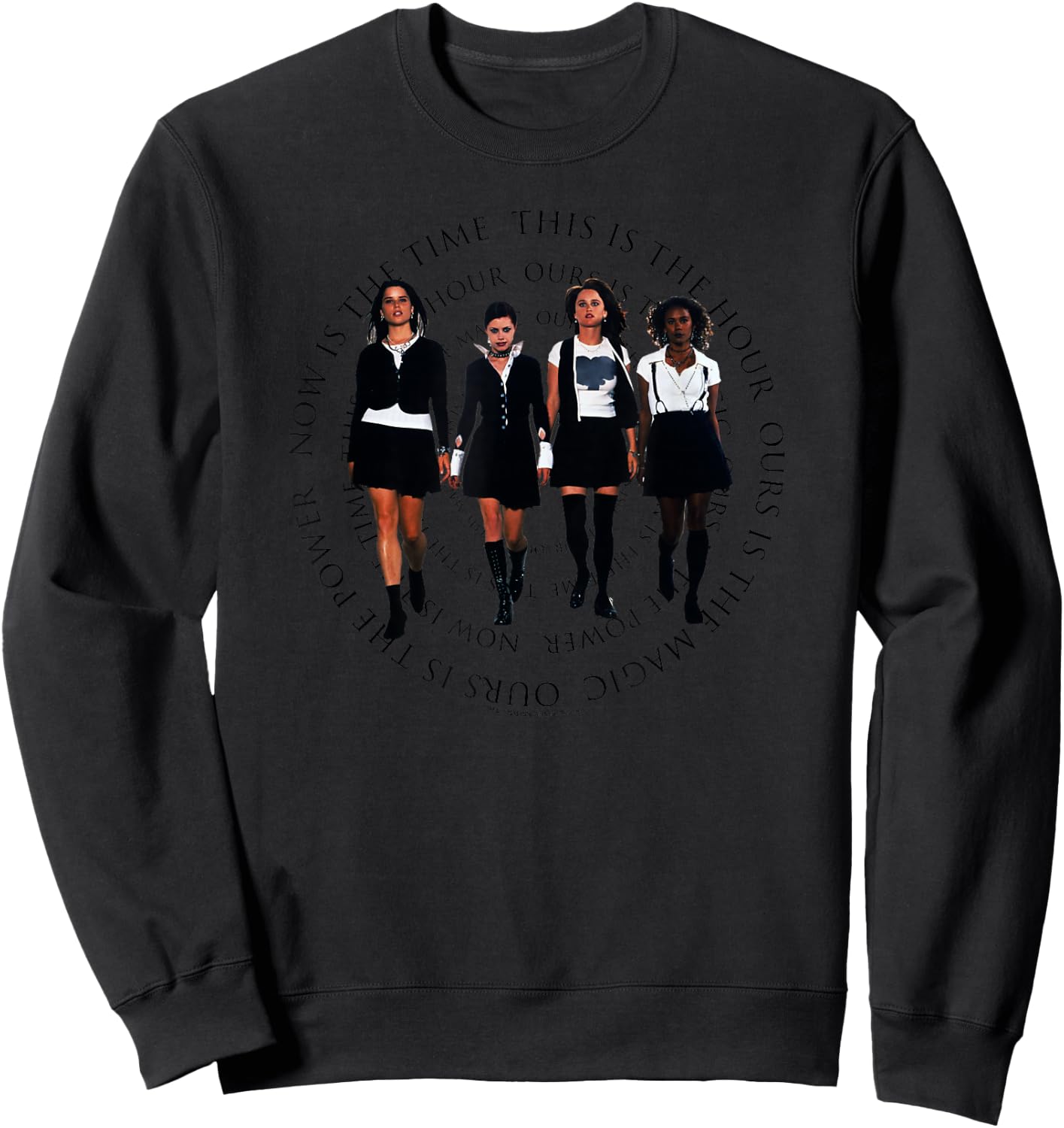 The Craft Now is the Time Group Cut Out Spiral 90's Movie Sweatshirt - Sweatshirt | Black
