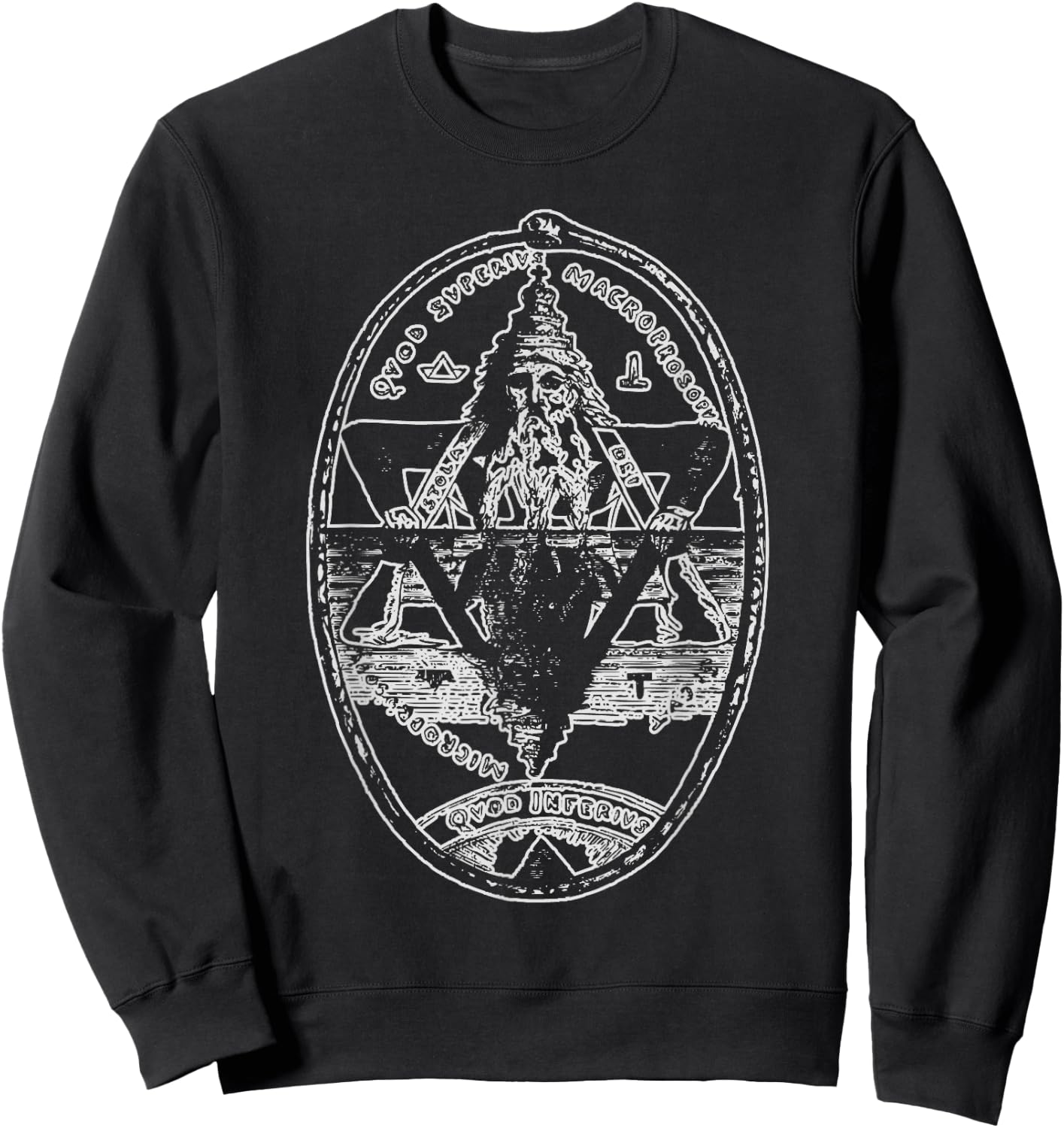 Hermes Trismegistus as Above so Below Hermetic Magic Sweatshirt - Sweatshirt | Black