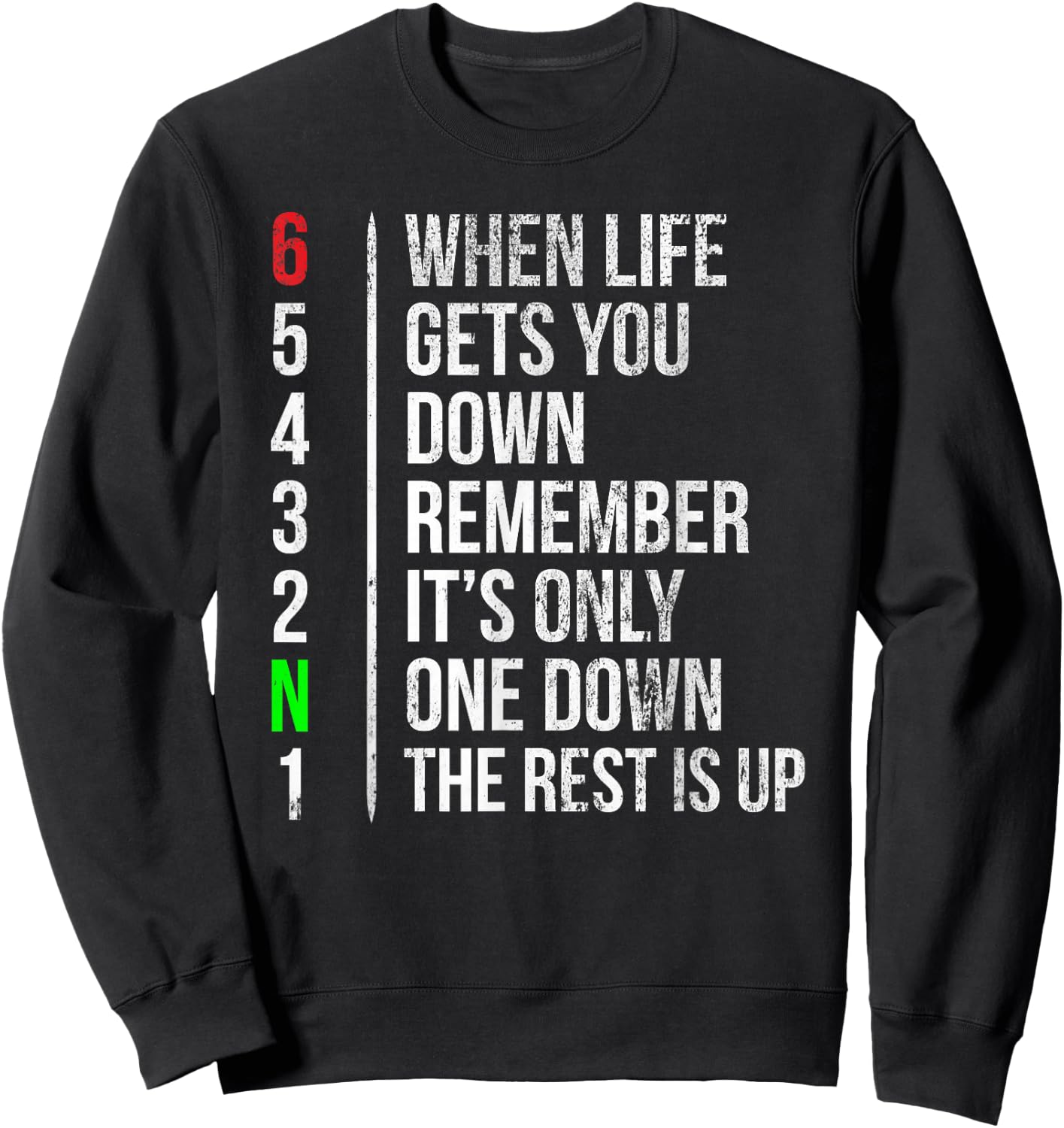 Motorbike Motorcycle Gears When Life Gets You Down Sweatshirt - Sweatshirt | Black