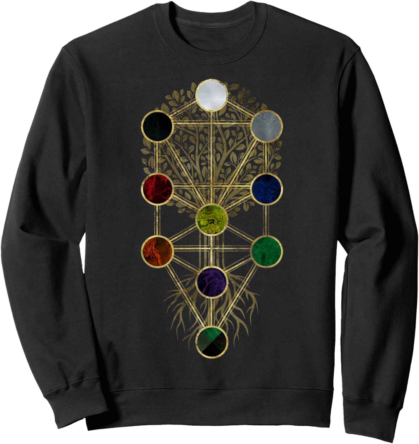 Kabbalah The Tree of Life - Etz Hayim Sweatshirt - Sweatshirt | Black