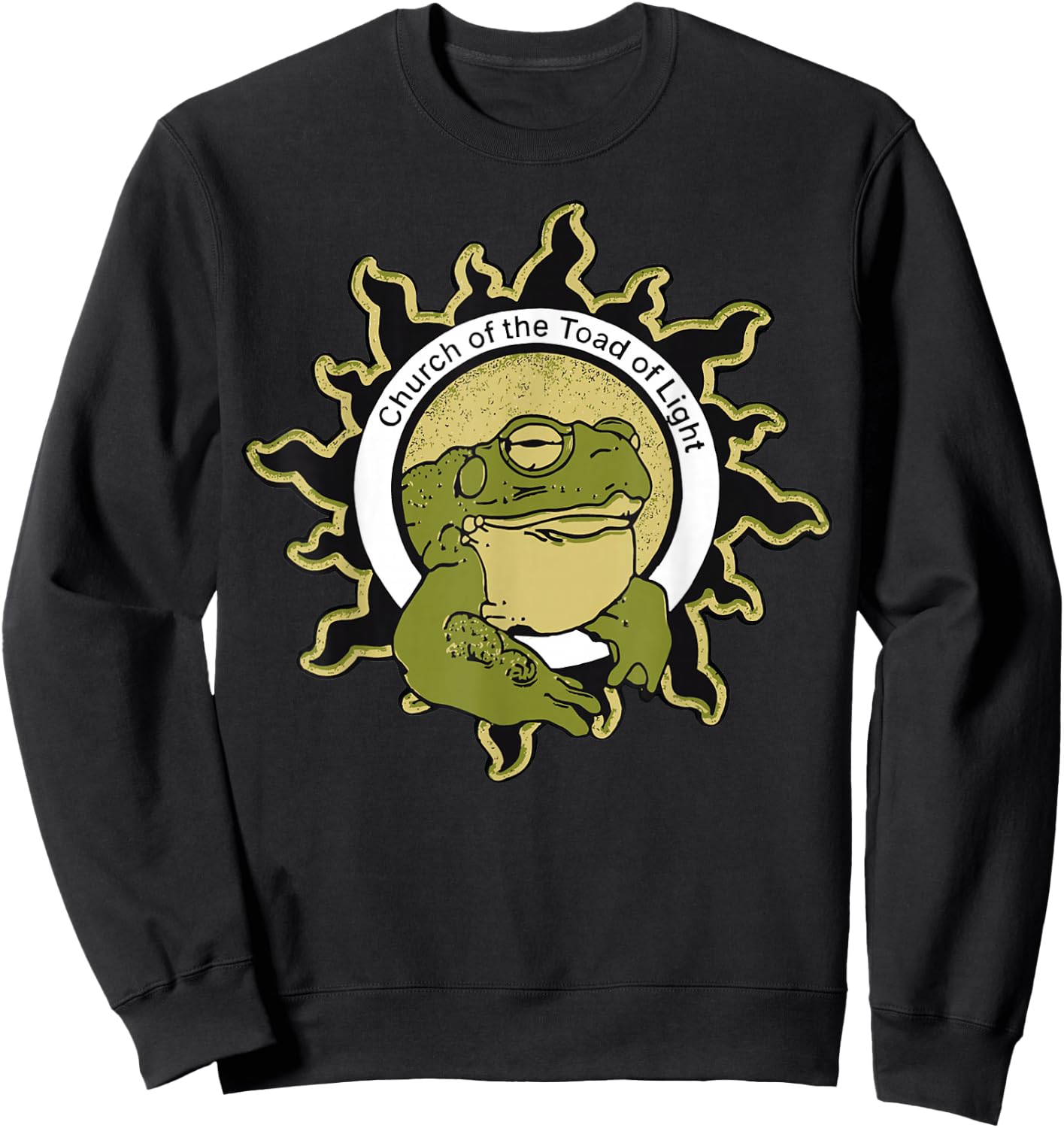 Church of the Toad of Light Sonoran Desert Bufo Toad Shirt Sweatshirt - Sweatshirt | Black