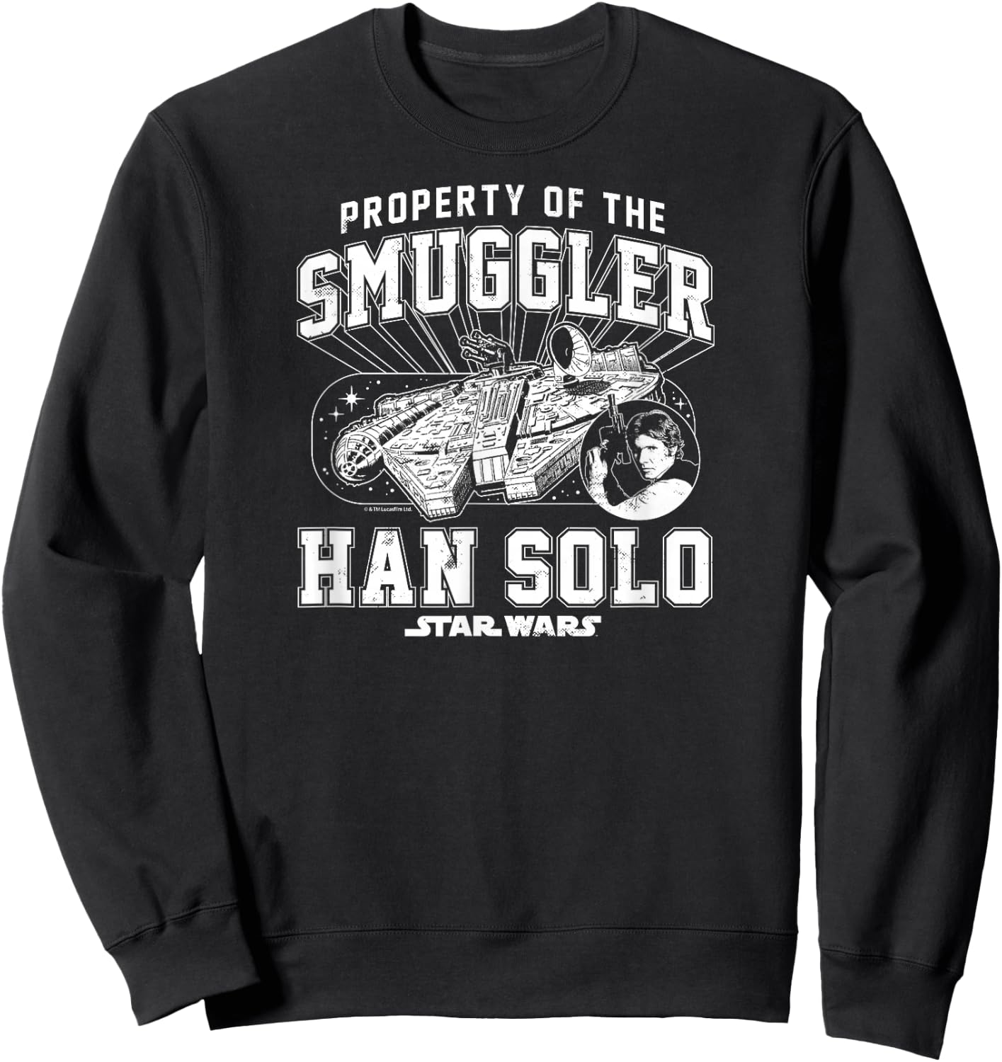 Star Wars - Property Of The Smuggler Han Solo Sweatshirt - Sweatshirt | Black