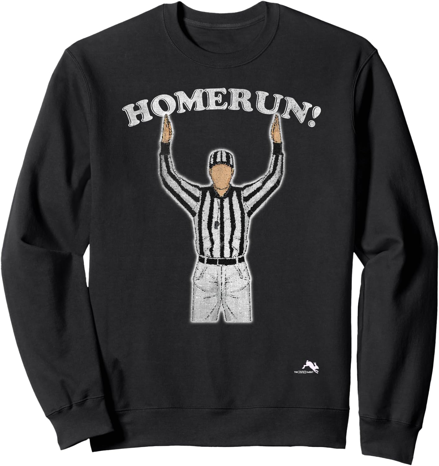 Funny HomeRun Baseball Football Mash Up Sweatshirt - Sweatshirt | Black