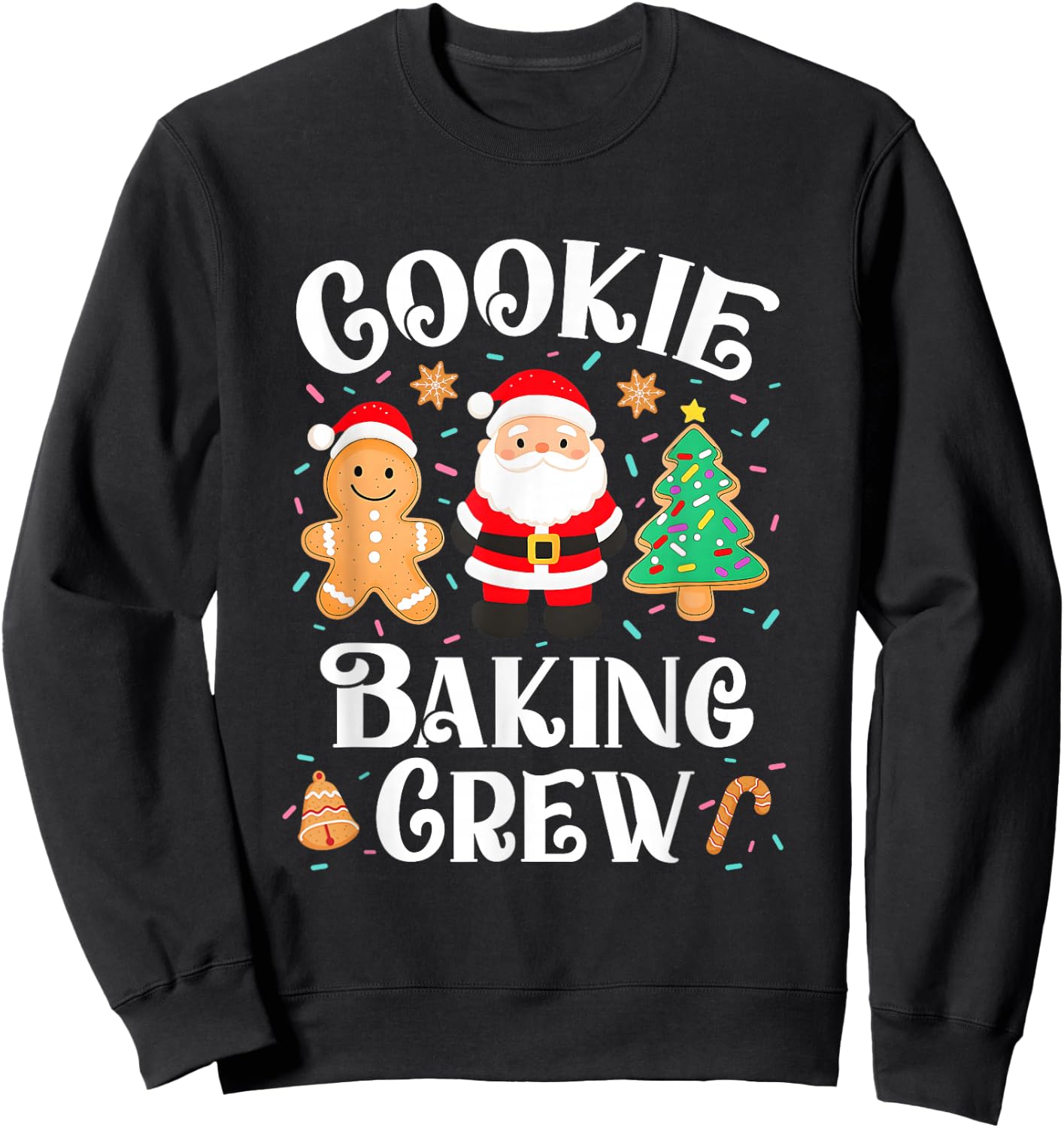Christmas Cookie Baking Crew Cookie Crew Family Matching Sweatshirt - Sweatshirt | Black