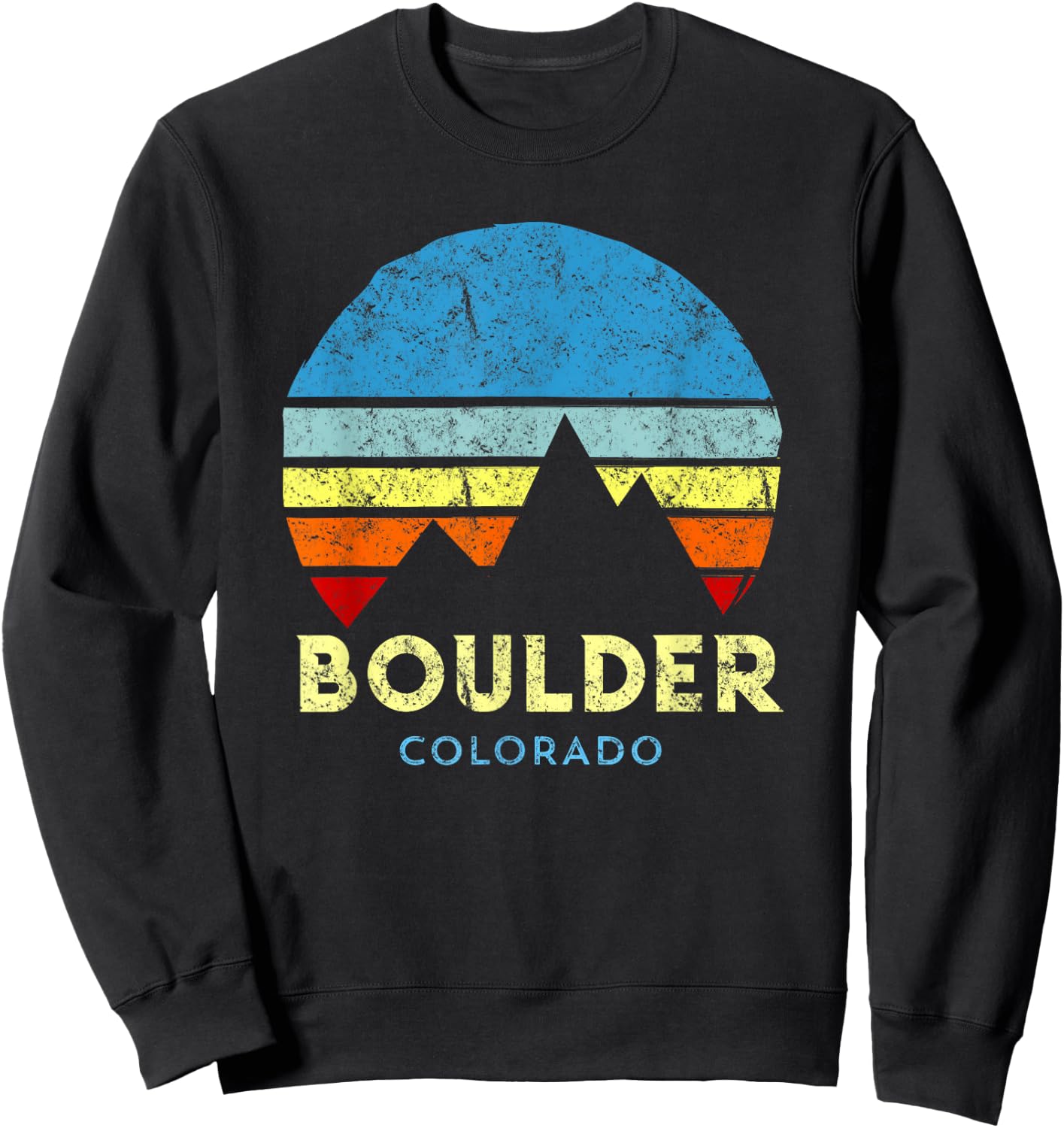 Boulder Colorado Sweatshirt - Sweatshirt | Black