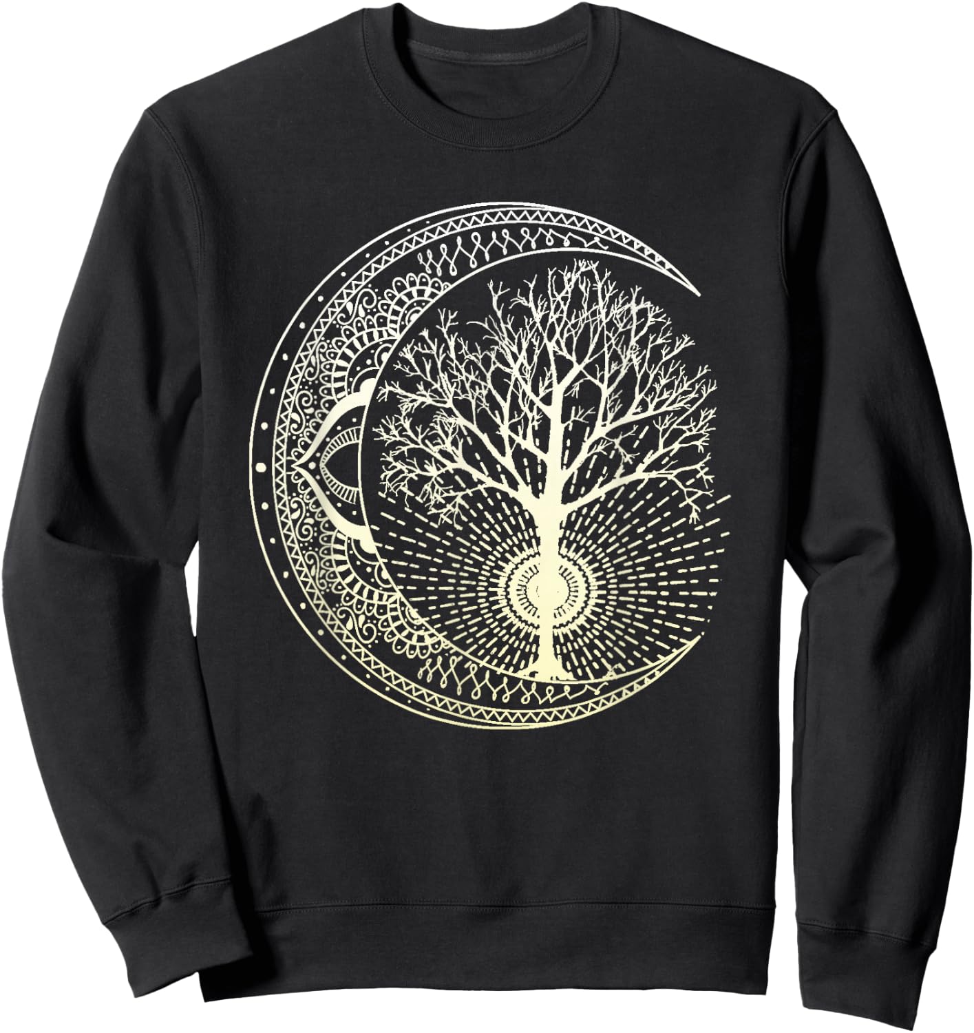 Mandala Tree of Life Tattoo Style Shirt Sweatshirt - Sweatshirt | Black