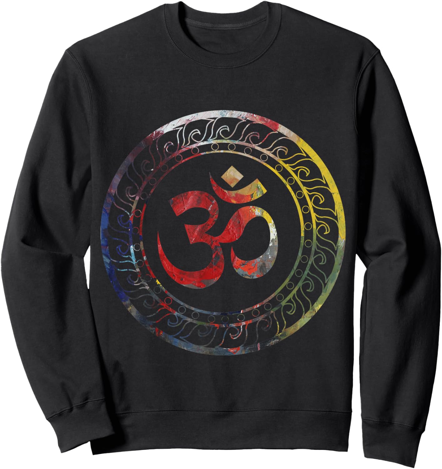 Om Ohm Aum Symbol Spiritual Yoga Gift Sweatshirt - Sweatshirt | Black