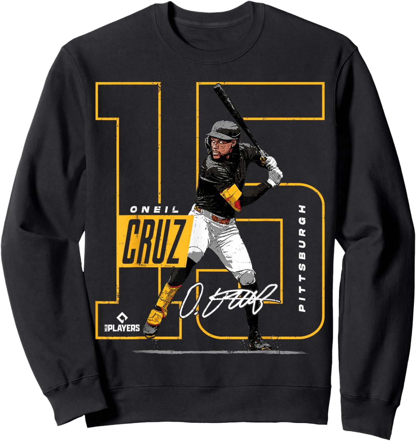 Oneil Cruz | Pittsburgh MLB Baseball Players | MLBOCR202M Sweatshirt - Sweatshirt | Black