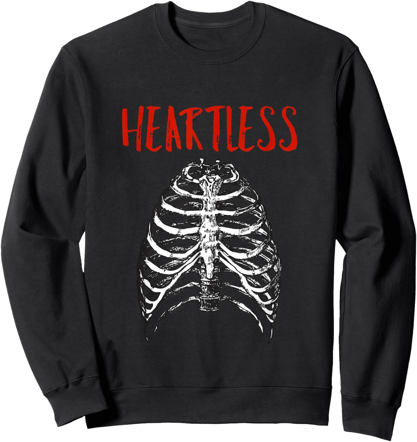 Heartless rib cage Sweatshirt - Sweatshirt | Black
