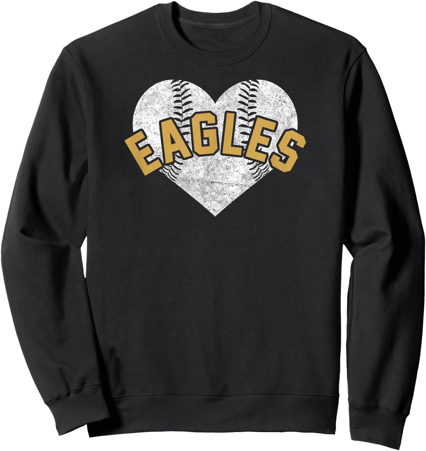 Eagles Baseball Softball Shirt High School Team Mascot Mom G Sweatshirt - Sweatshirt | Black