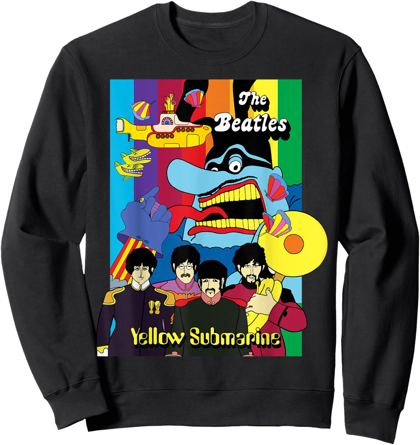 The Beatles - Collage Poster Sweatshirt - Sweatshirt | Black