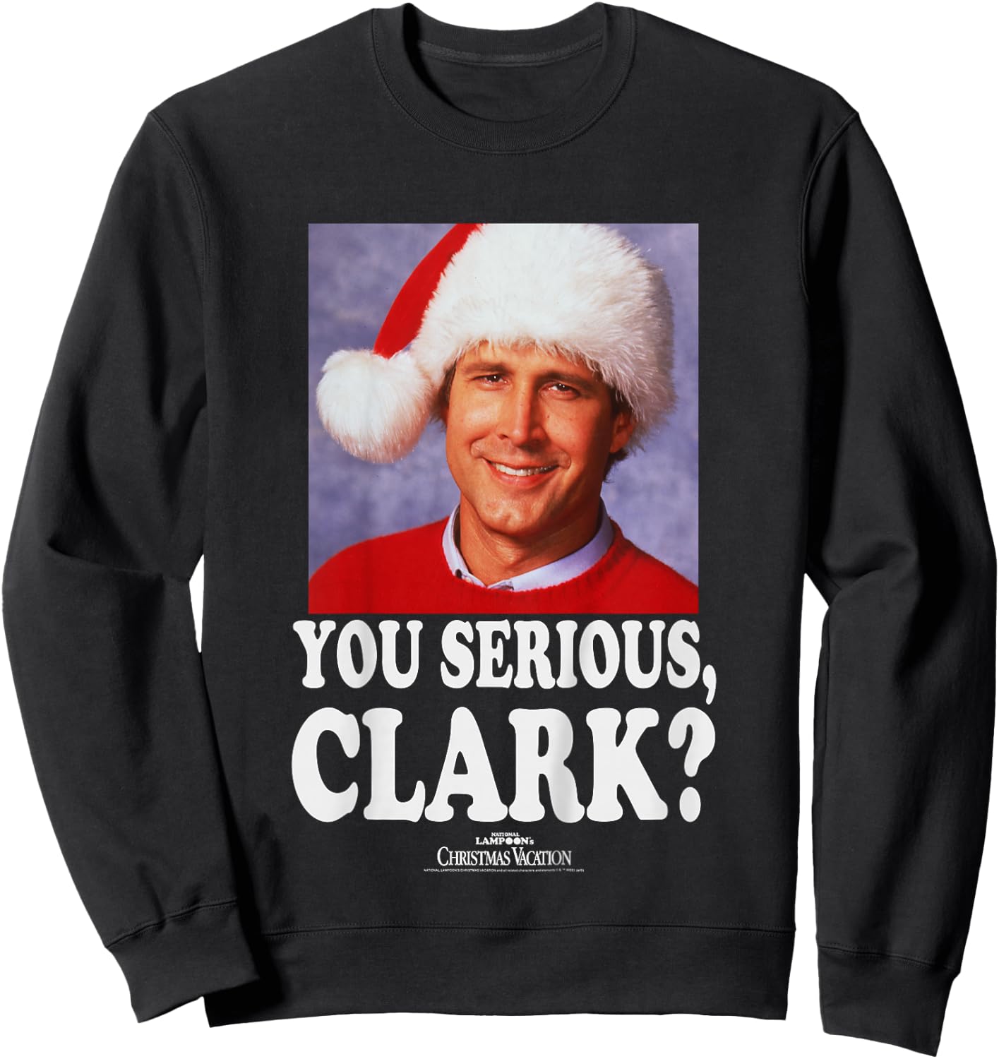 Kids National Lampoon's Christmas Vacation Clark Photo Sweatshirt - Sweatshirt | Black