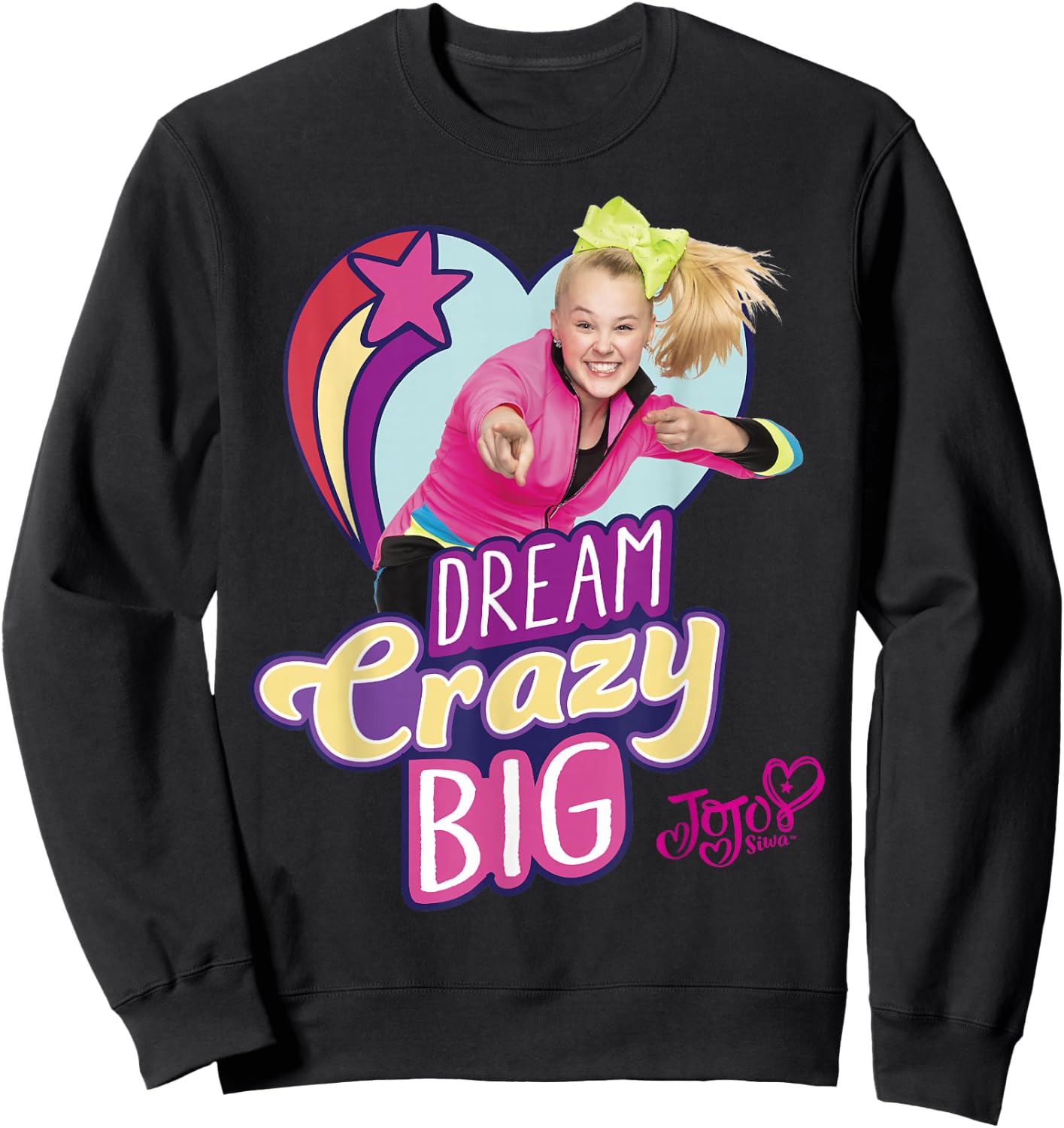 Nickelodeon JoJo Siwa Dream Crazy Big Sweatshirt - Sweatshirt | Black