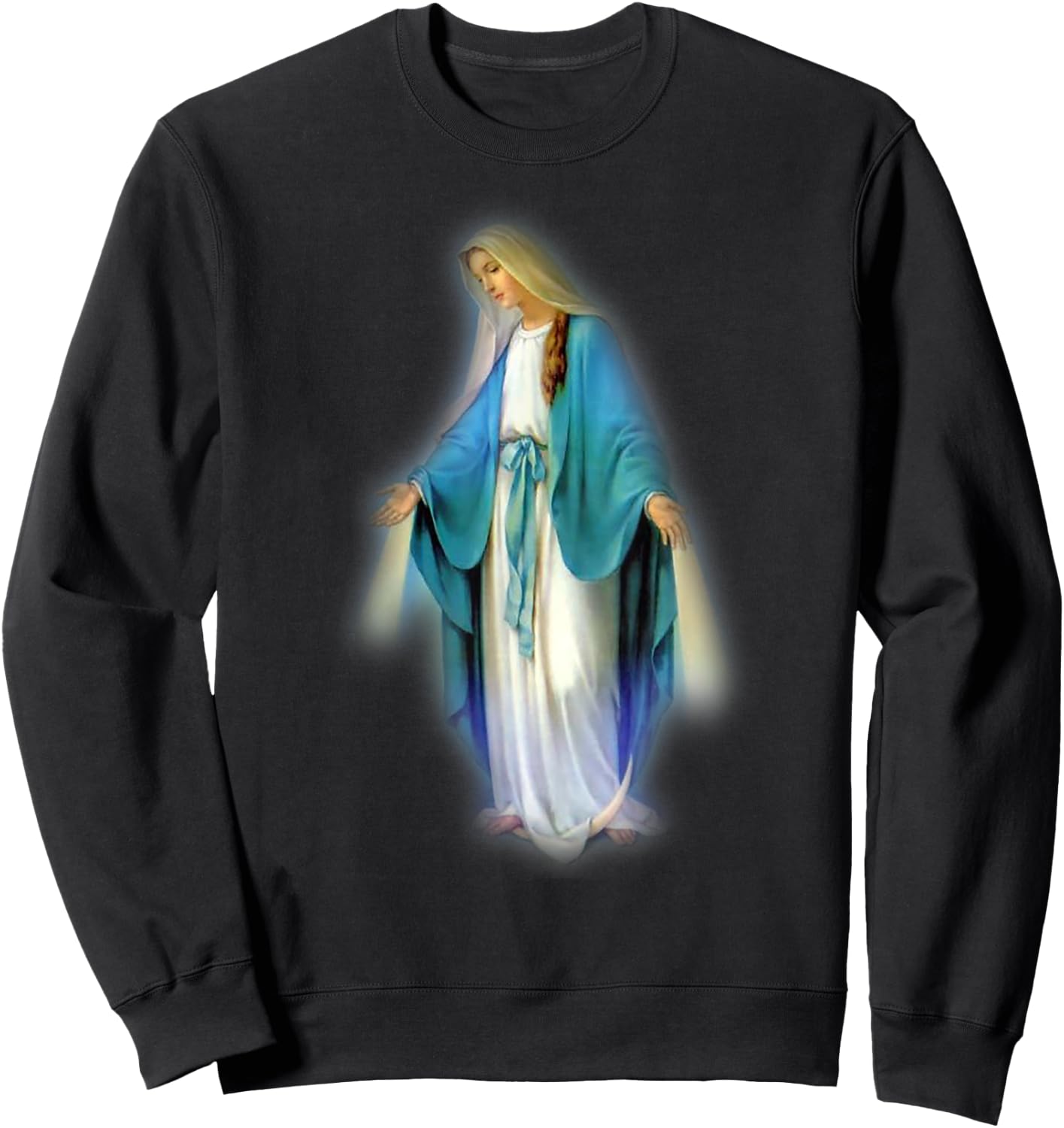Mary, Blessed Mother Catholic Sweatshirt - Sweatshirt | Black