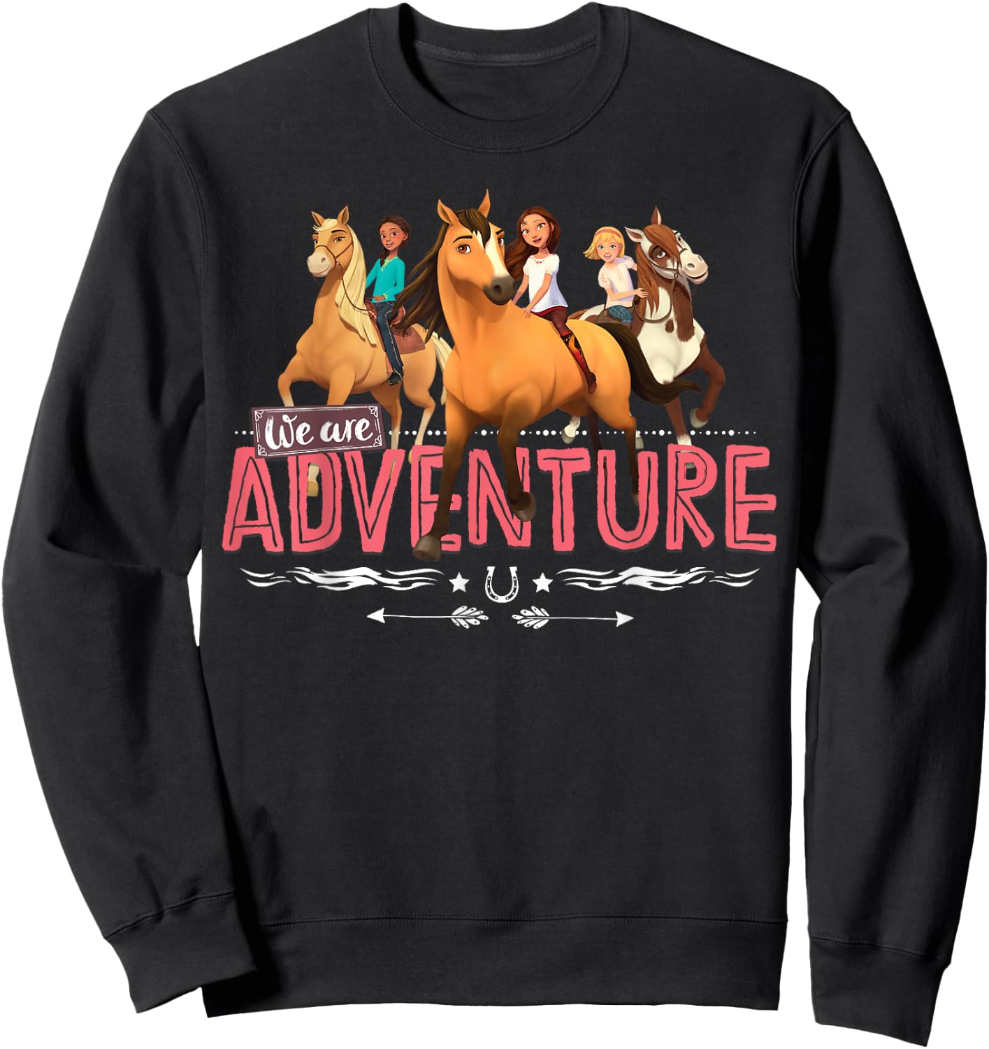DreamWorks Spirit Riding Free Adventure Sweatshirt - Sweatshirt | Black