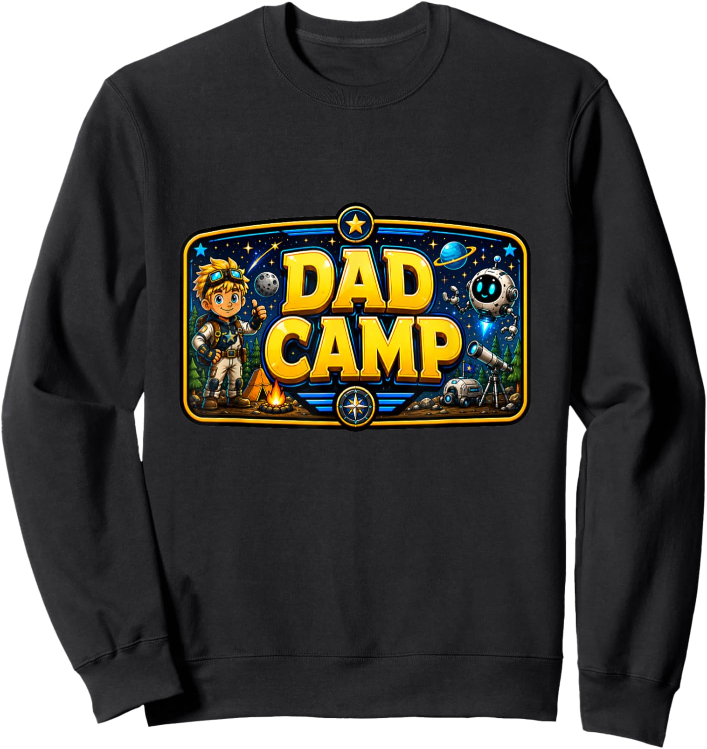 Dad Camp Sweatshirt - Sweatshirt | Black