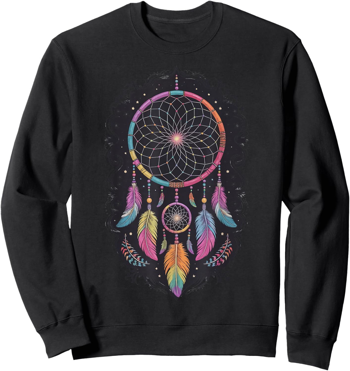 Dream Catcher Native American Tribal Sweatshirt - Sweatshirt | Black