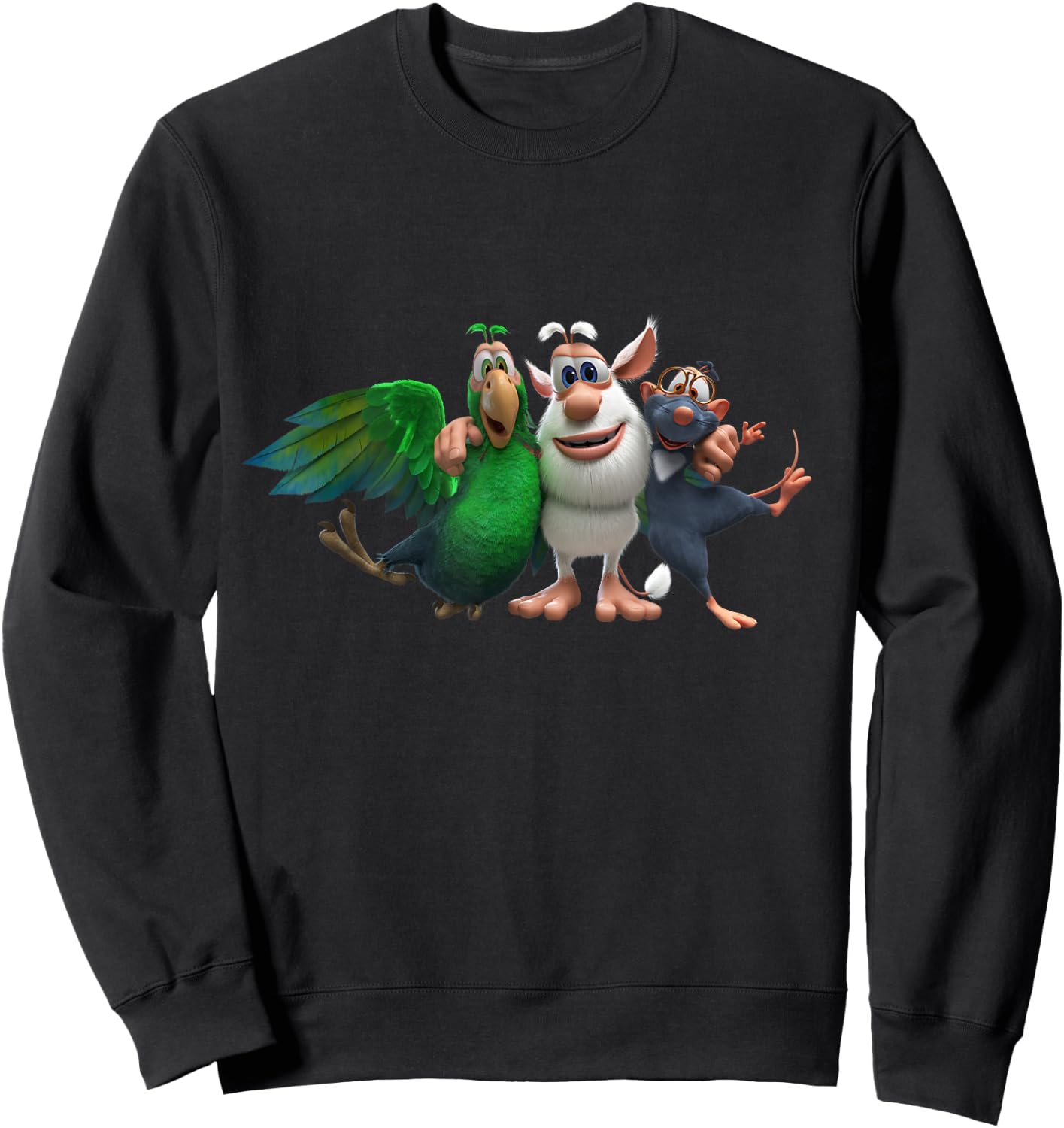 Hugs Booba & Friends Sweatshirt - Sweatshirt | Black