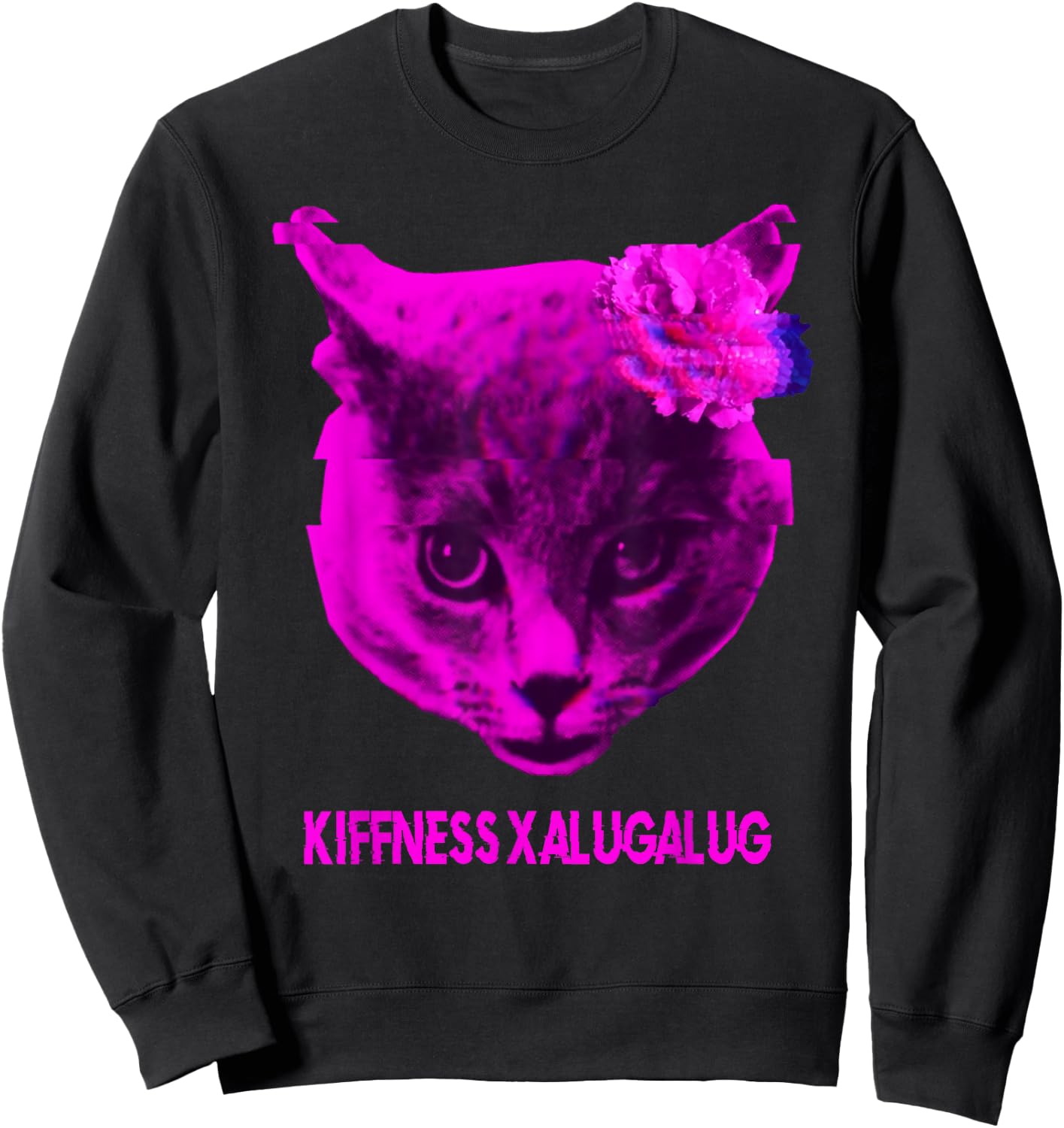 Cat Kiffness X Alugalug Women Sweatshirt - Sweatshirt | Black