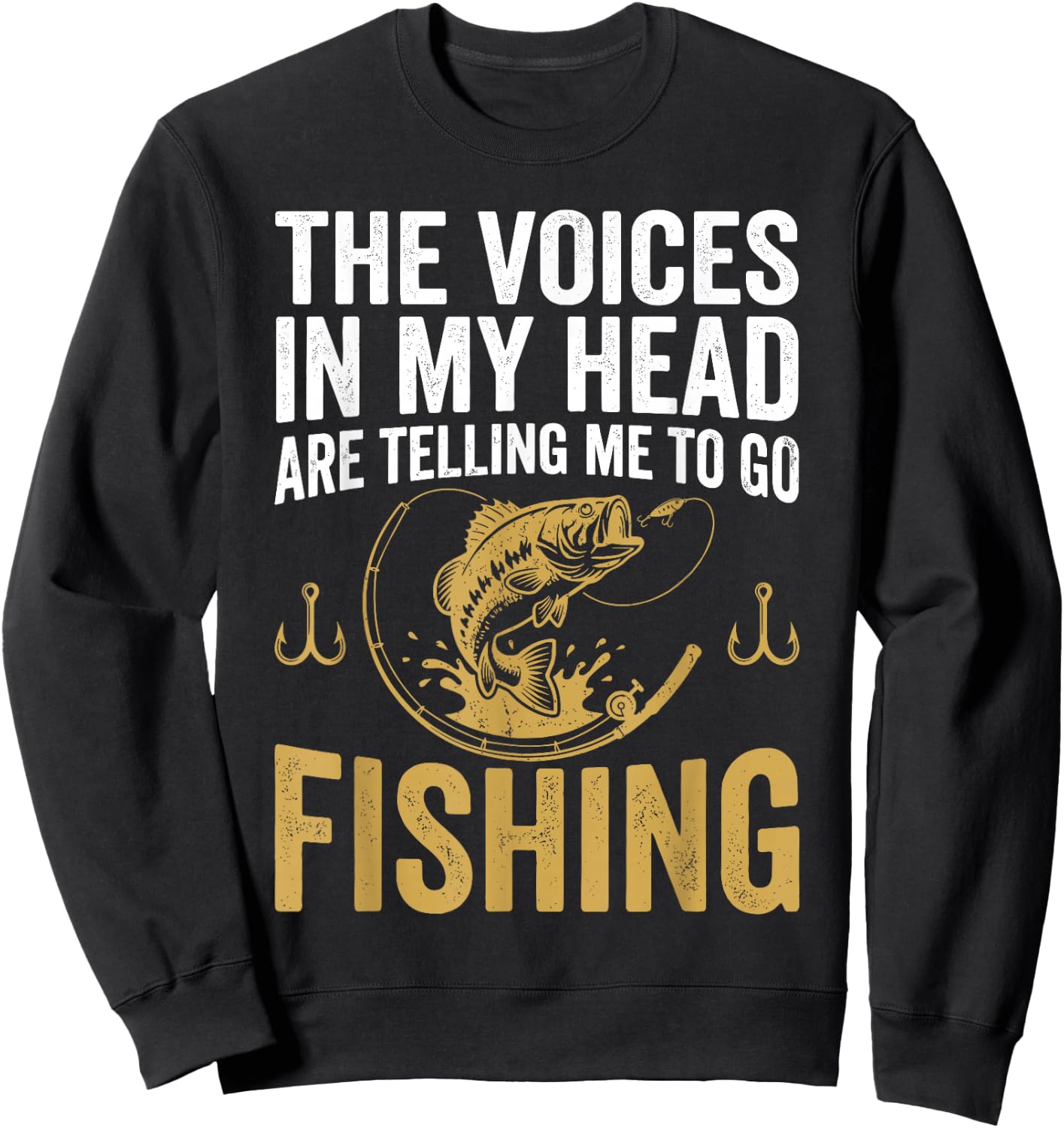 Funny Fishing Design Women Angler Fishing Lovers Sweatshirt - Sweatshirt | Black