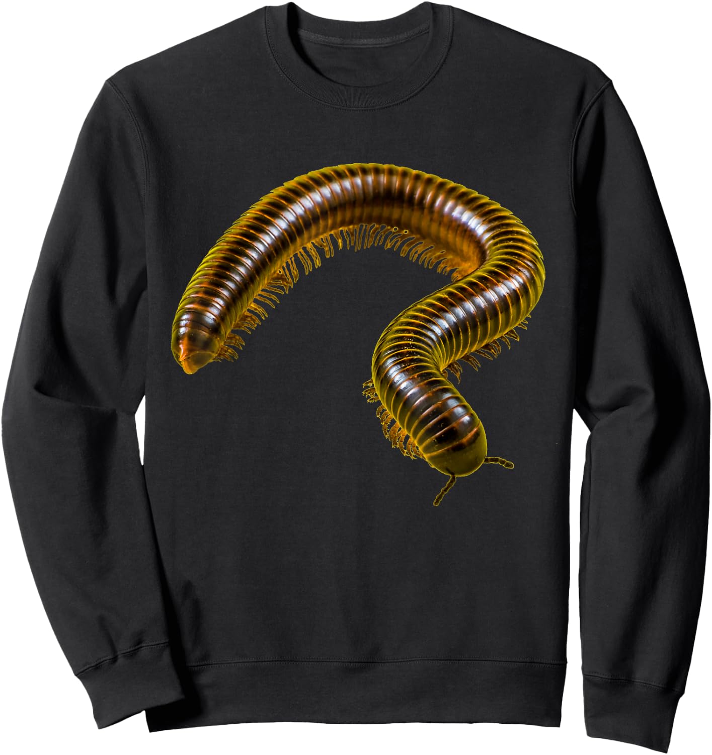 Pet Millipede Insect Bug Giant Millipede Sweatshirt - Sweatshirt | Black