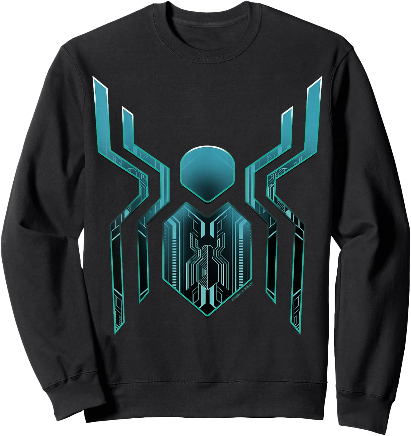 Marvel Spider-Man Far From Home Tech Spider Chest Symbol Sweatshirt - Sweatshirt | Black