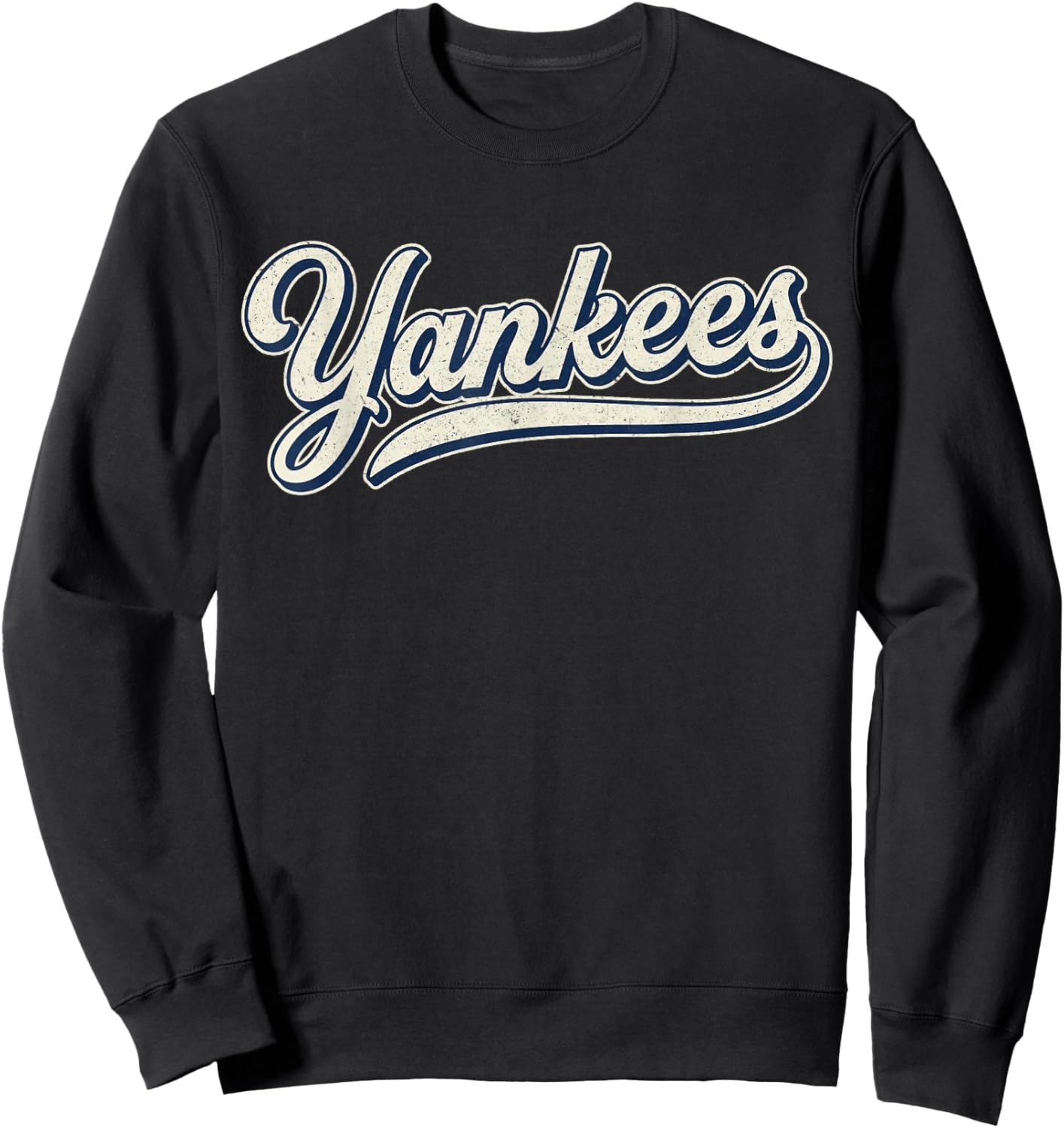 Yankee Vintage Retro Style , Classic 70s & 80s Yankees Sweatshirt - Sweatshirt | Black
