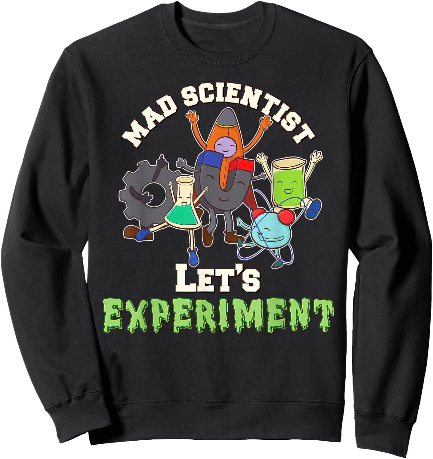 Science Birthday Party - Mad Scientist Shirt Sweatshirt - Sweatshirt | Black