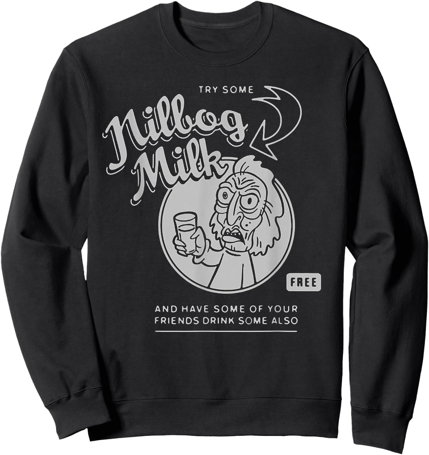 Nilbog Milk - Goblins Sweatshirt - Sweatshirt | Black