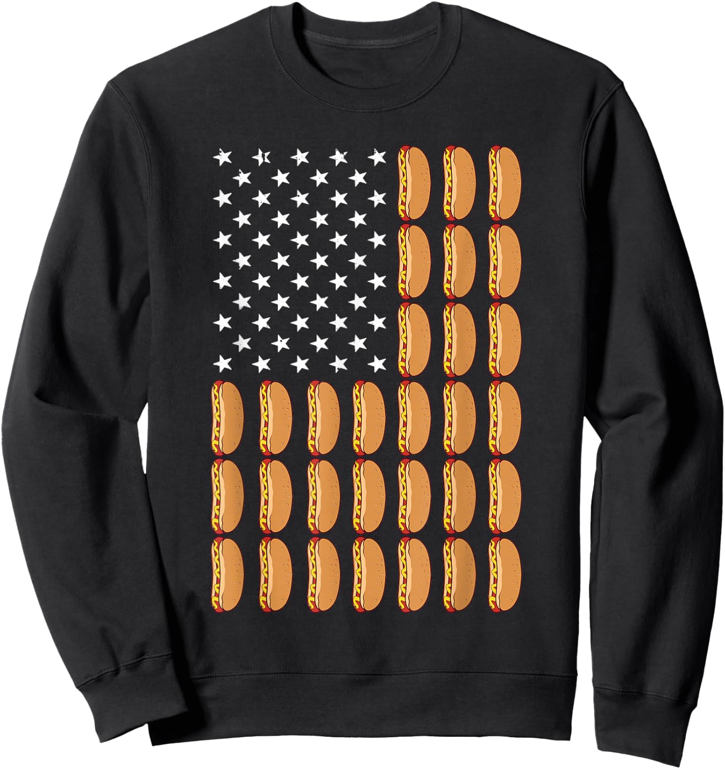 Cool Hot Dog Outfit Women Adult Hotdog Lover Hot Dog Sweatshirt - Sweatshirt | Black