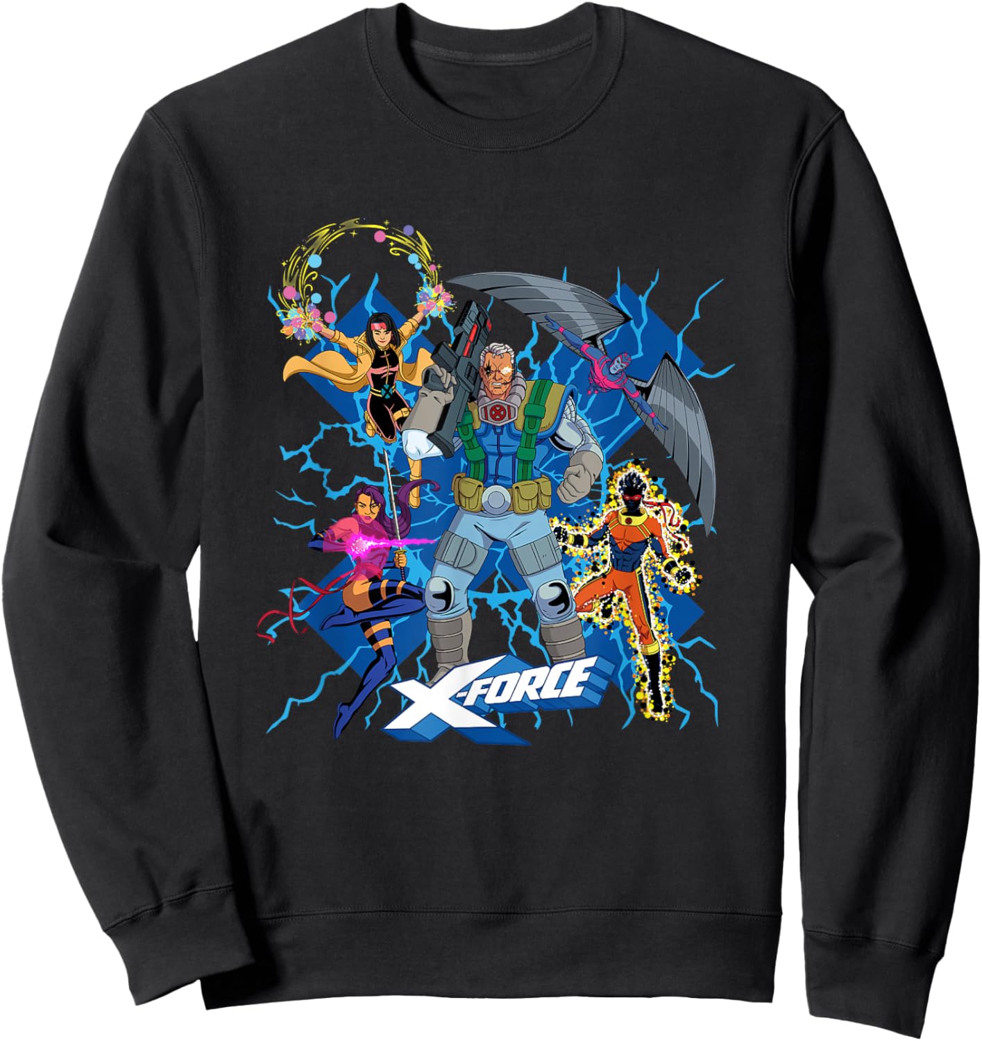 Marvel X-Men '97 X-Force Power Squad Sweatshirt - Sweatshirt | Black