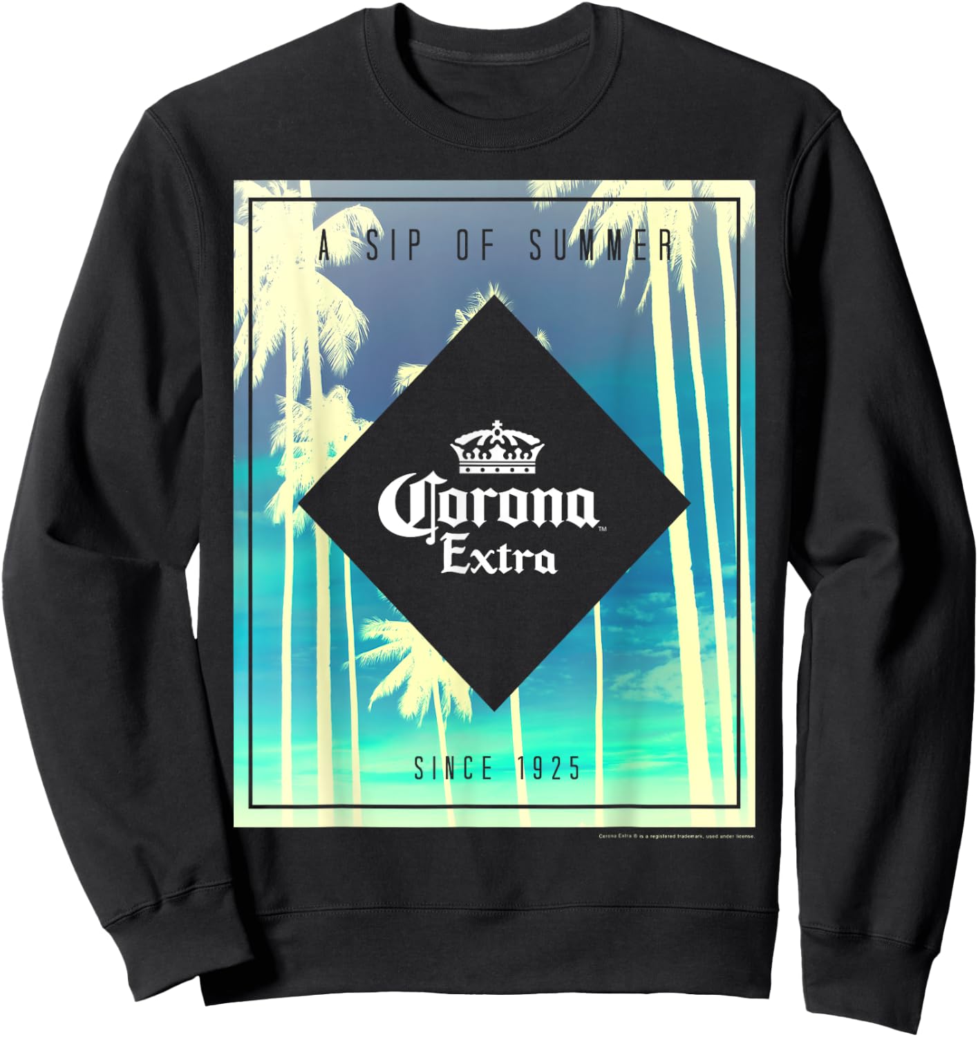 Officially Licensed Corona Extra Mulicolor Sweatshirt - Sweatshirt | Black