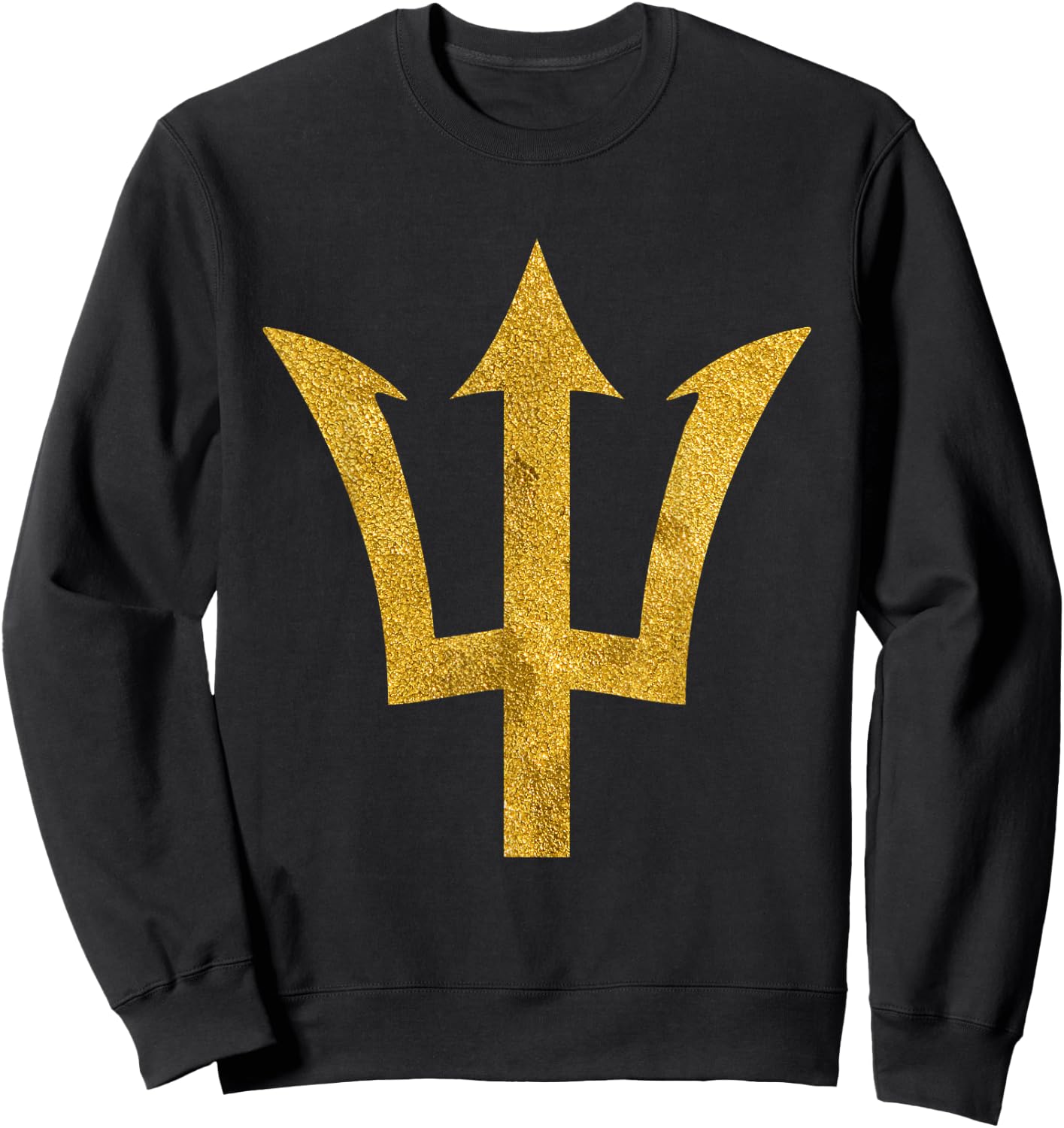 Bajan t shirt Barbados est 1966 gold trident Sweatshirt - Sweatshirt | Black